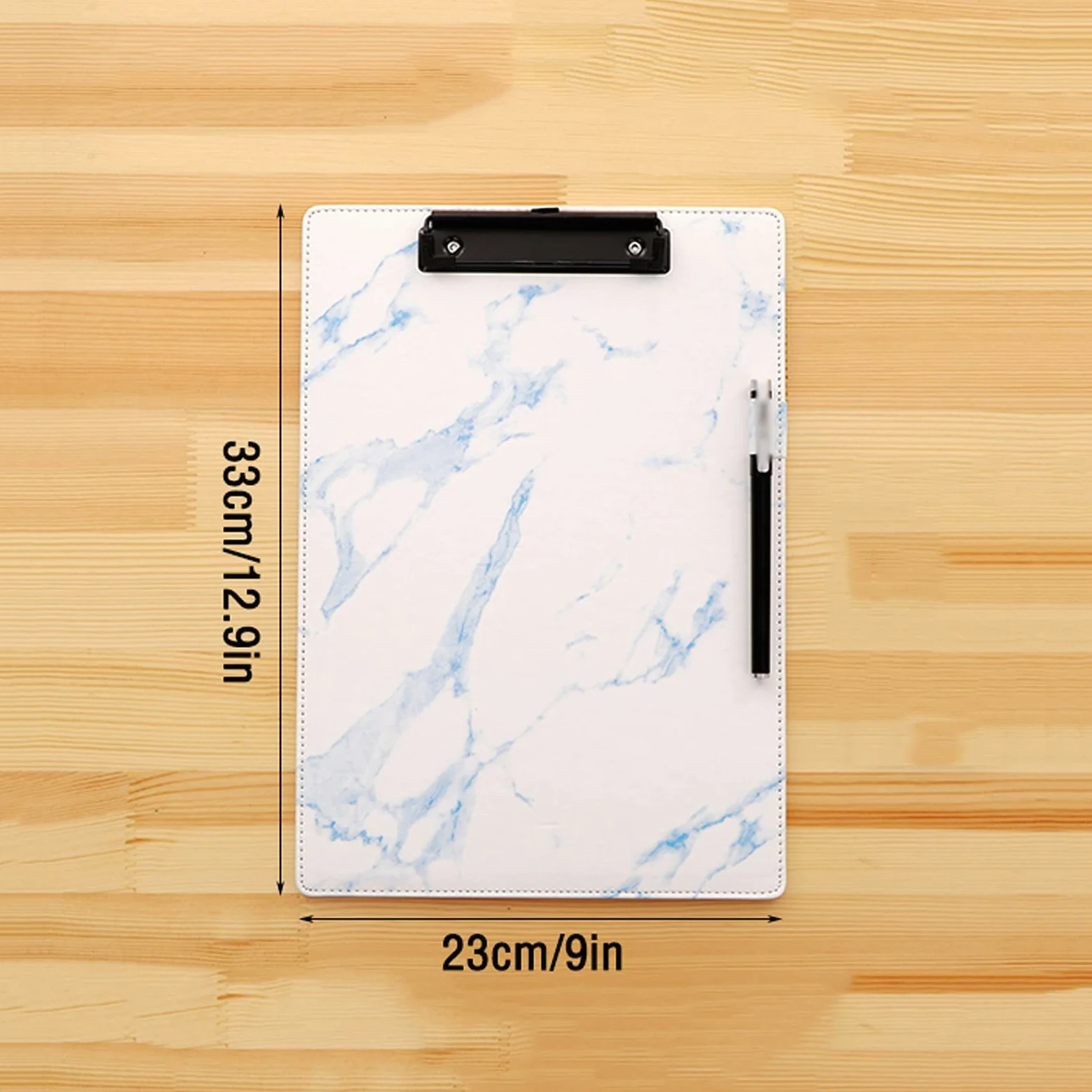Portablocco/Cartella Portadocumenti A4 cartella da cartella clip in pelle clipboard for clipboard di dati raccoglitore con clip in metallo clip scrittura pad for scuola, ufficio, business (10 confezio