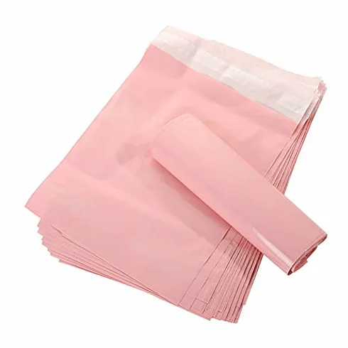 Buste Spedizione 50pcs Mailer Rosa corriere Traslucido corriere Borse da imballaggio Lettera Forniture Bags a Prova di Acqua Materiale Busta Mailer Postal Mailing Buste per Spedizioni