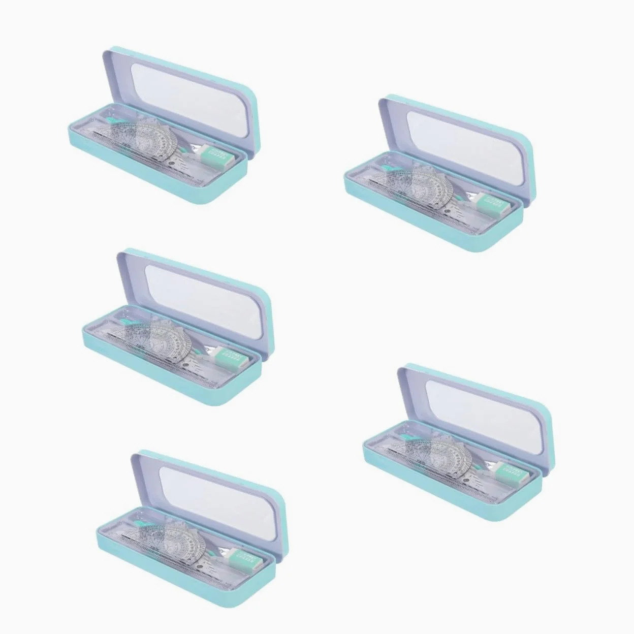 SHINEOFI 5 Set insieme della bussola kit di materiale scolastico kit di disegno tecnico gadget scuola school supplies fornitura di disegni di architettura compasso e goniometro addominali