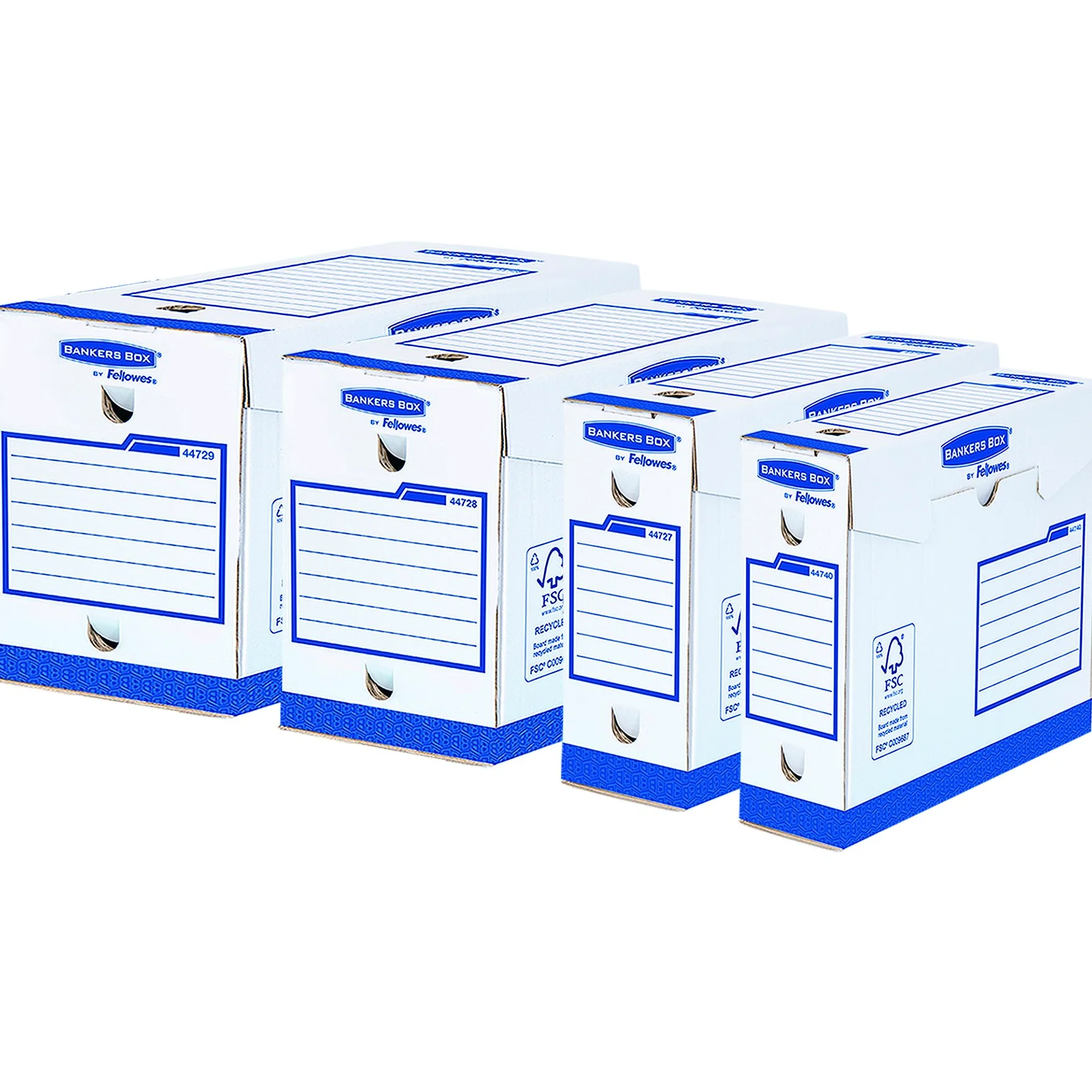 Bankers Box 4472702 Scatola Archivio Robusta A4+ Basic, Dorso 100 mm, FSC, Confezione da 20 Pezzi