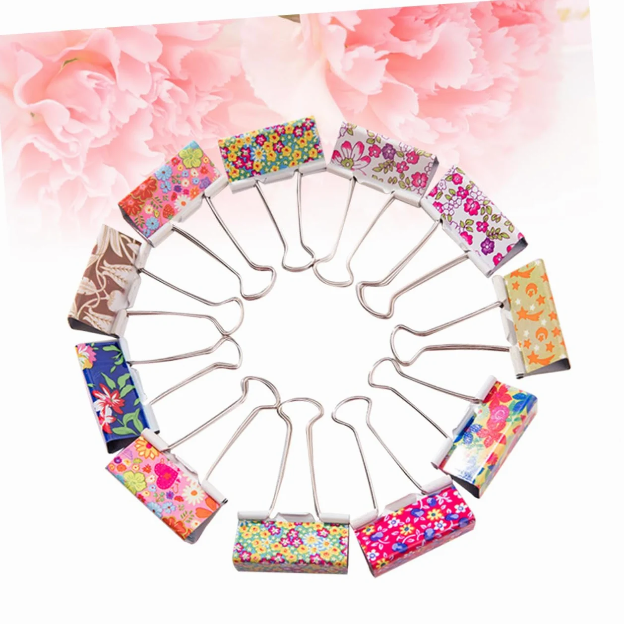 Binder Clips 25mm 48 Pezzi in Metallo, Clip a Coda Lunga | File Clips per Casa e Uso di Cancelleria Ufficio, Back To School Party, Cartoleria e Materiale Scolastico Colore Casuale