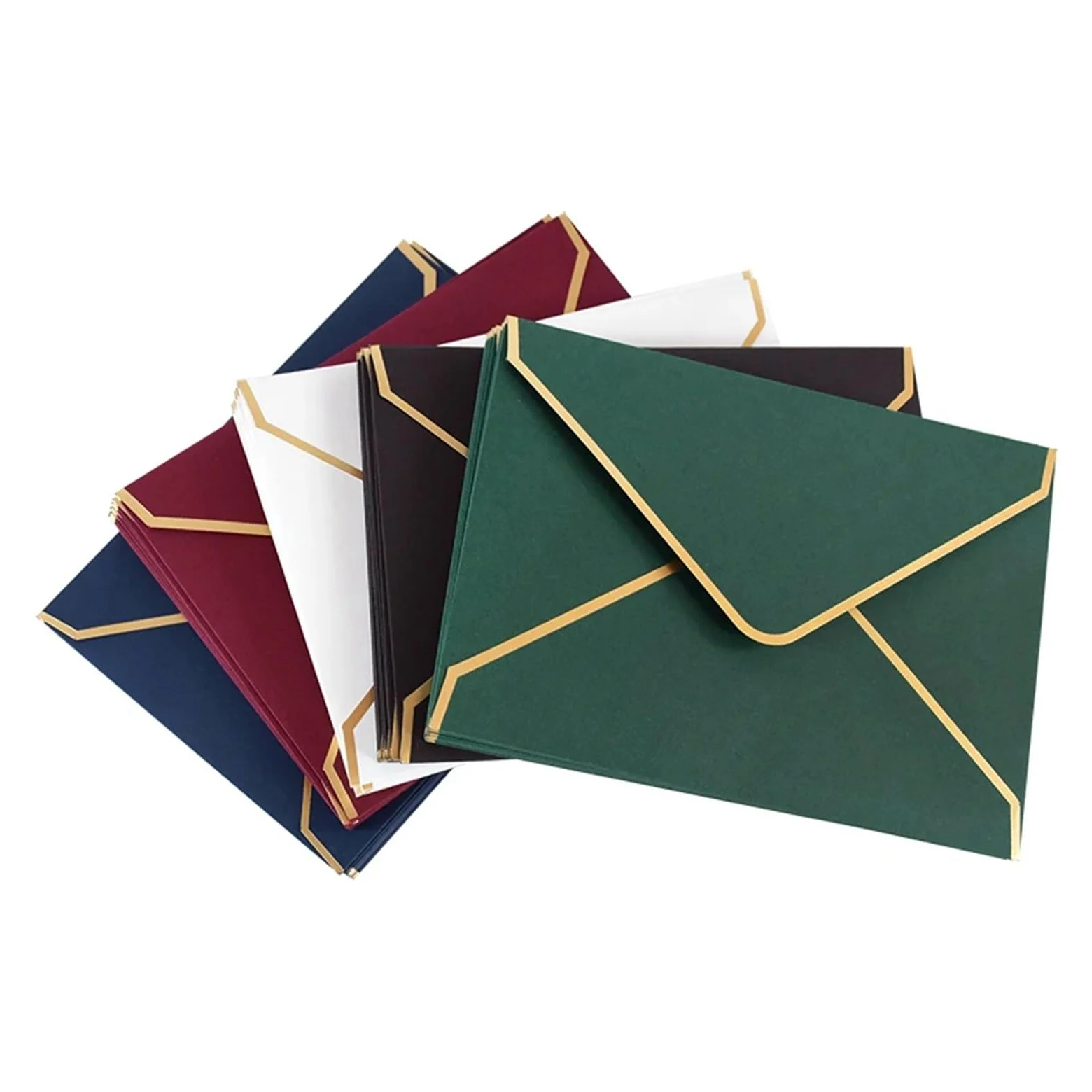 Buste Da Lettera 30/50 pz Buste for carte di invito a nozze Festa compleanno Biglietto d'auguri for matrimonio Decorazione sacchetto carta regalo Fornitura aziendale for 5x7(White,50pcs)