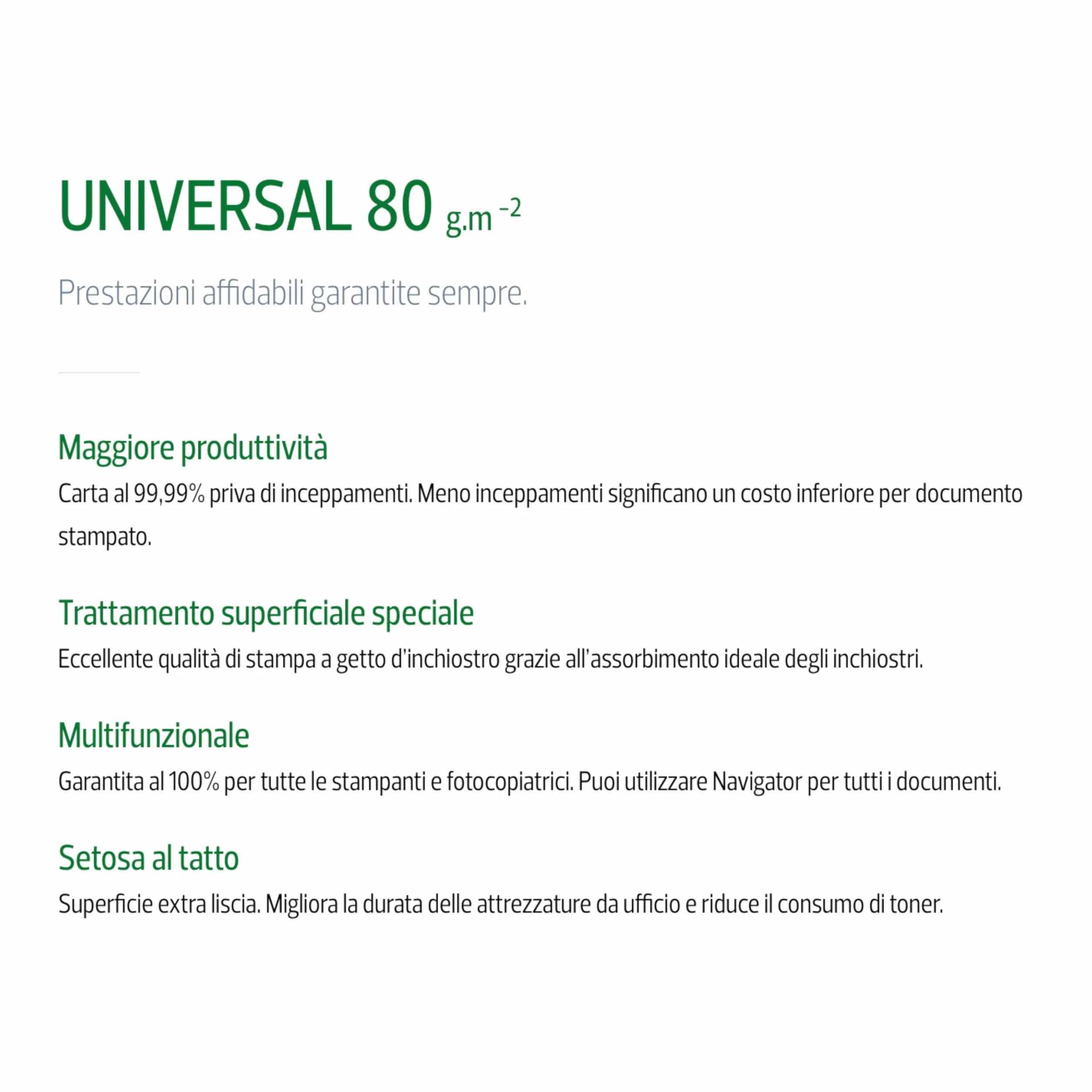Navigator Universal Carta Premium A4 80gr 1000 Fogli