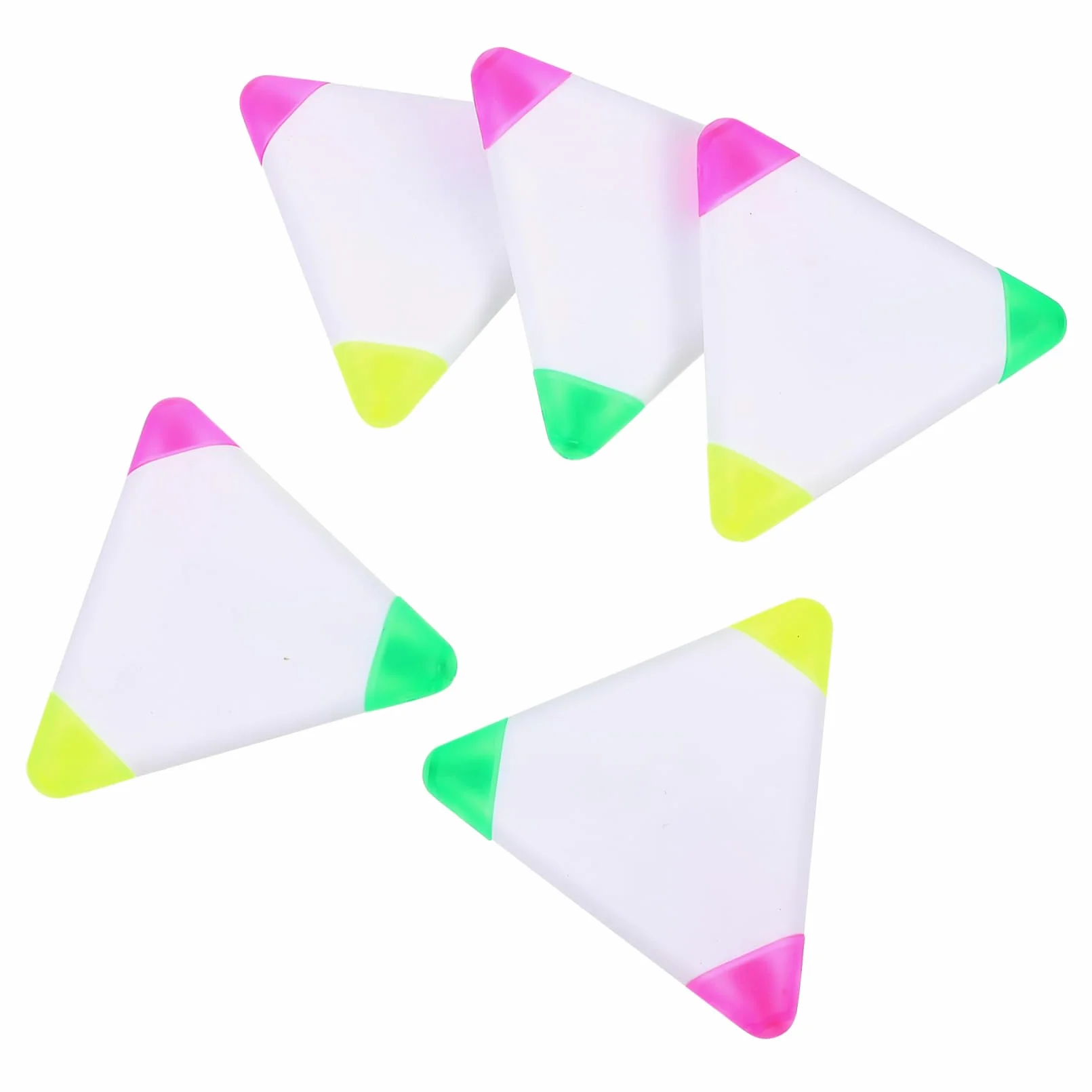 Gadpiparty 5 Set Evidenziatore Penna Fluorescente Pennarelli Fluorescenti Pennarelli i Per Scrittura Evidenziatori Triangolari Triangolari 5 pezzi*5