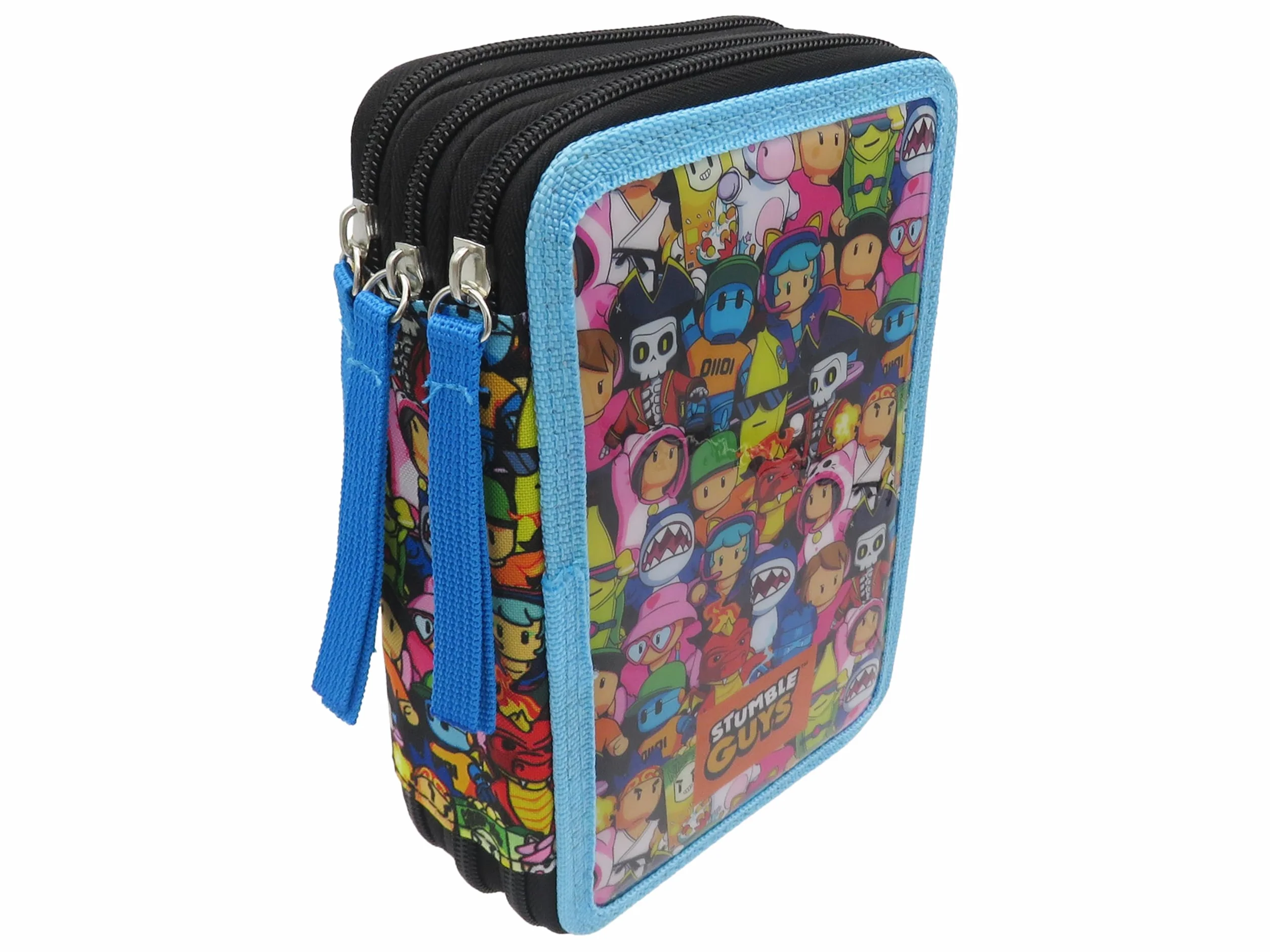 CYPBRANDS Stumble Guys astuccio a 3 scomparti licenza ufficiale per ragazzi e ragazze