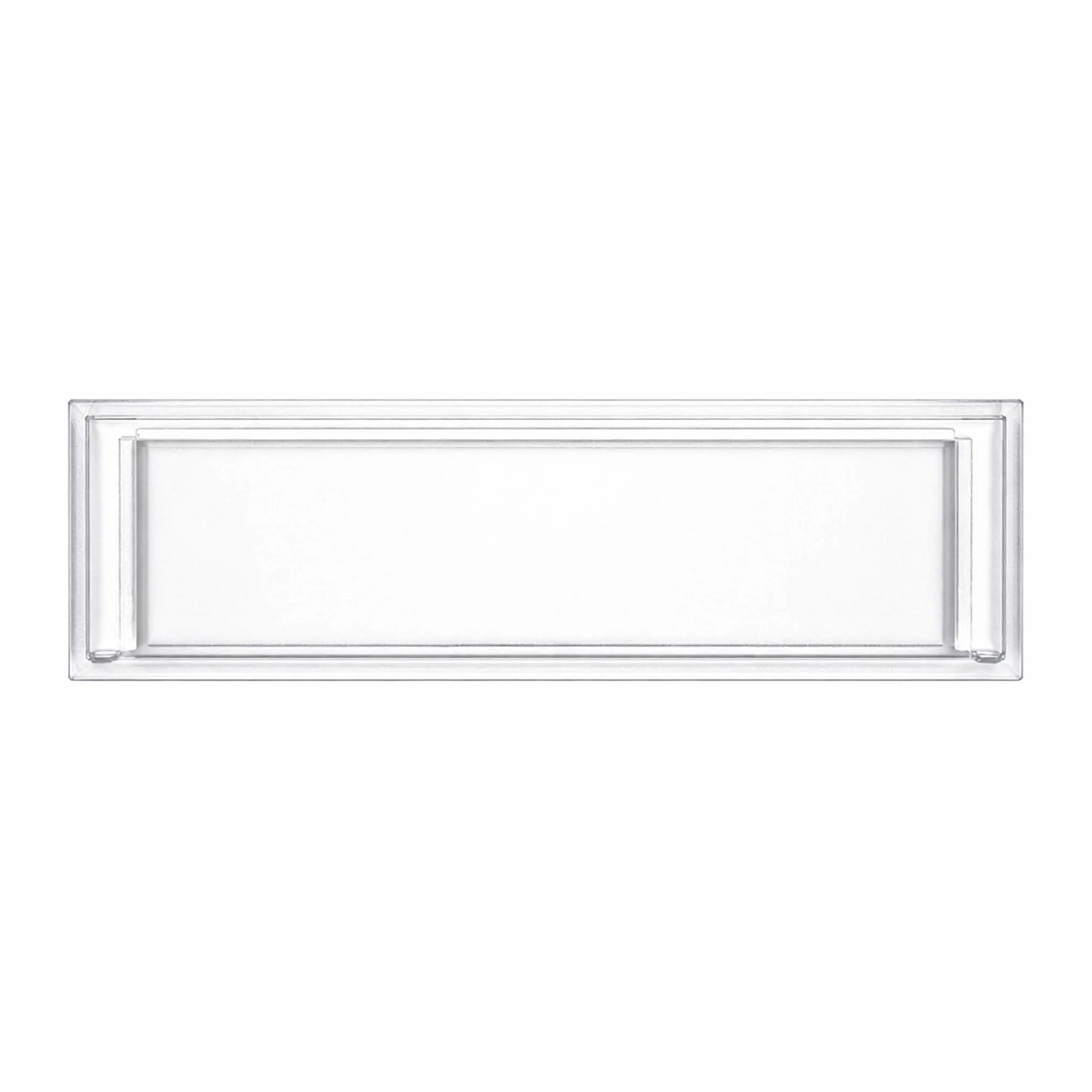 Wiltec Vetrino portanome 89,4 x 24,5 mm per cassetta postale 92,3 x 28,4 mm