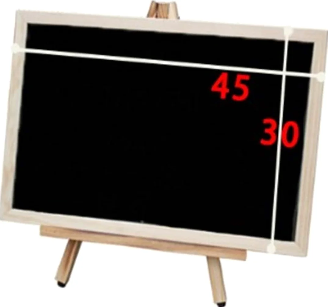 LNNW Lavagna Nera da Gesso Piccola Decorazione della Lavagna, Scheda del Messaggio della Cornice di Legno con la tavola del Menu dei Cassa del caffè del Negozio della Staffa per Bar, Ristoranti, Menu