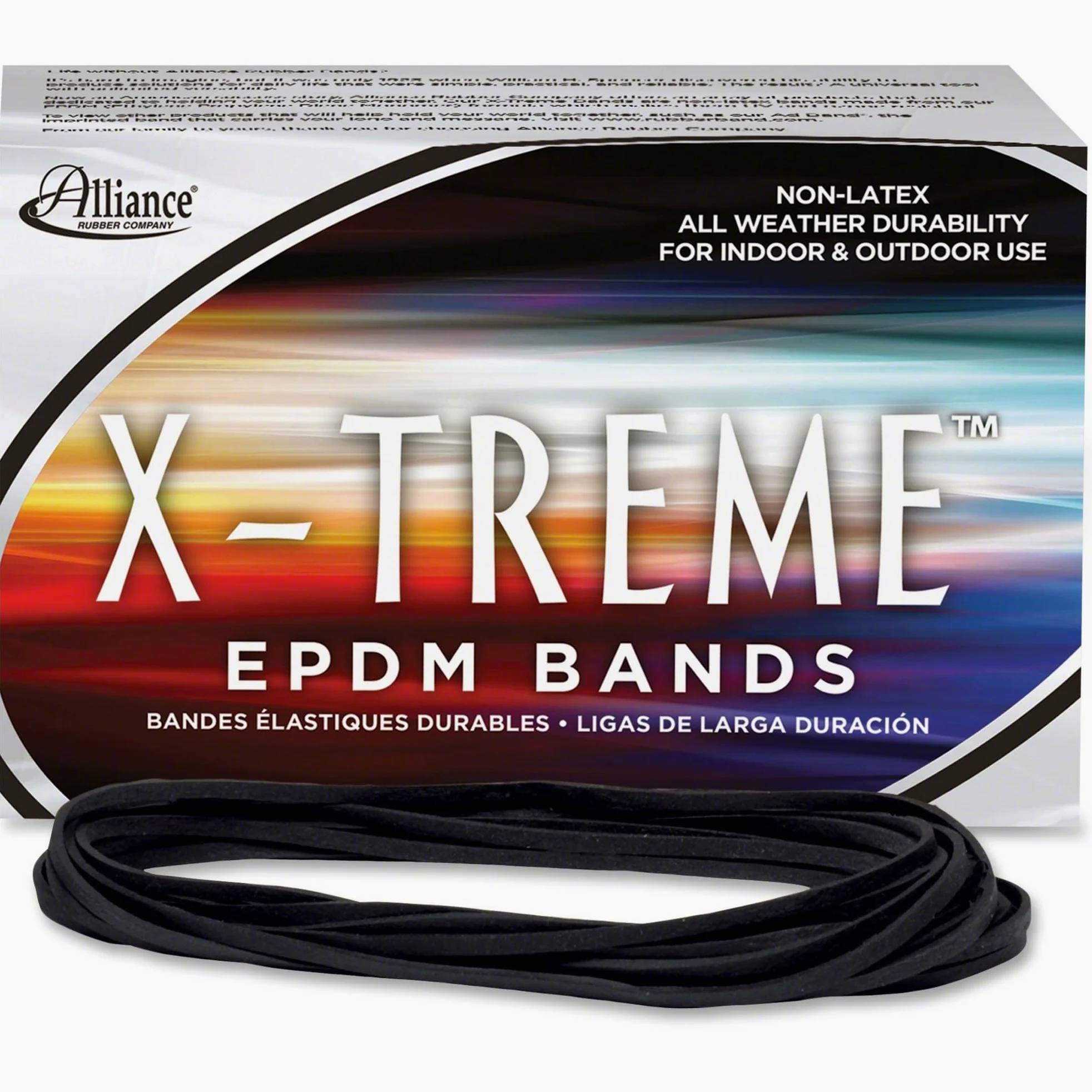 Alliance Rubber 02004 - Fasce per file X-treme in gomma non-lattice, confezione da 175 (7 "x 1/8", colore: Nero