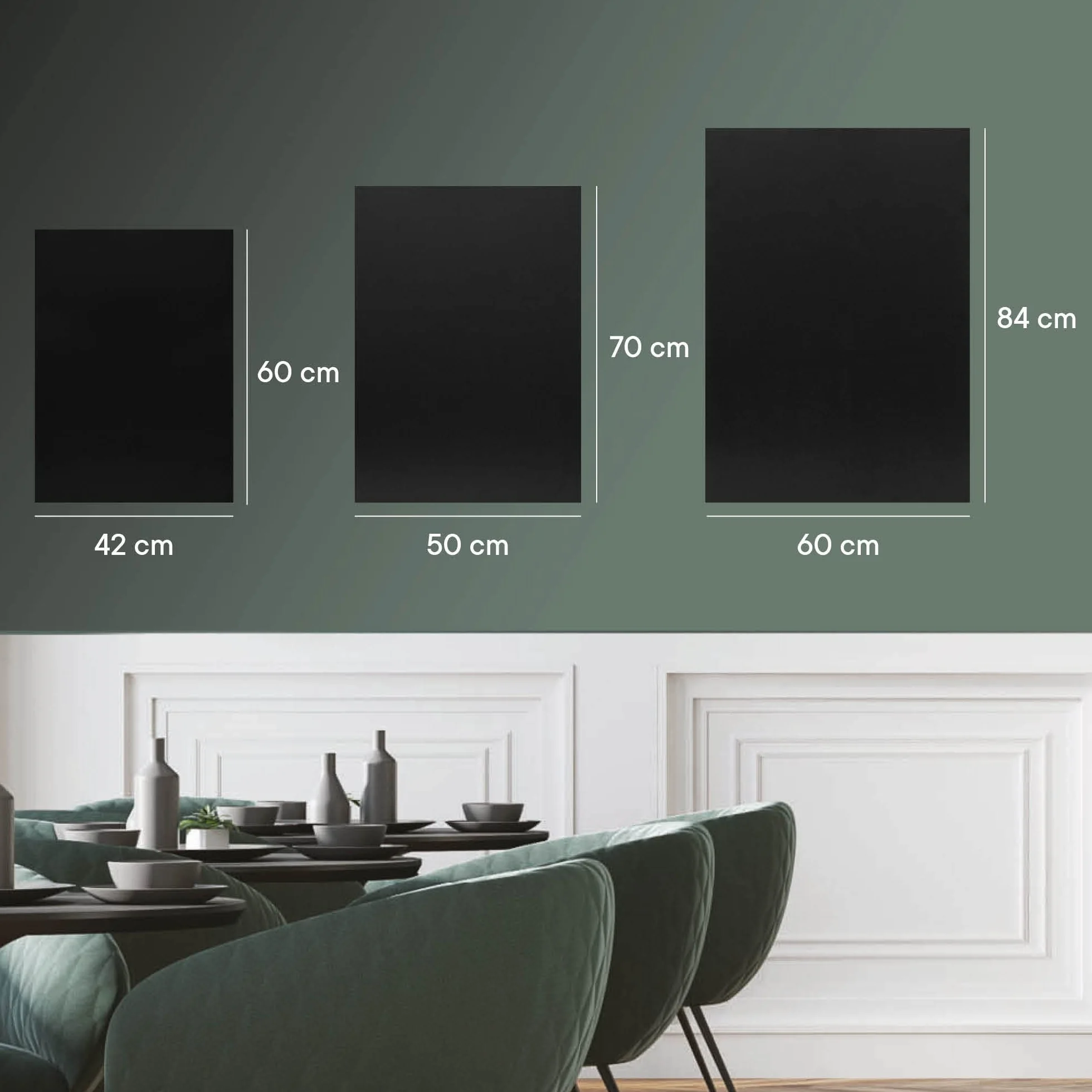 EUROPEL Lavagna da parete per casa, cucina, ufficio, scuola, bar, feste, eventi, decorazione, lavagna per promemoria, messaggi, pubblicità (60 x 84 cm)