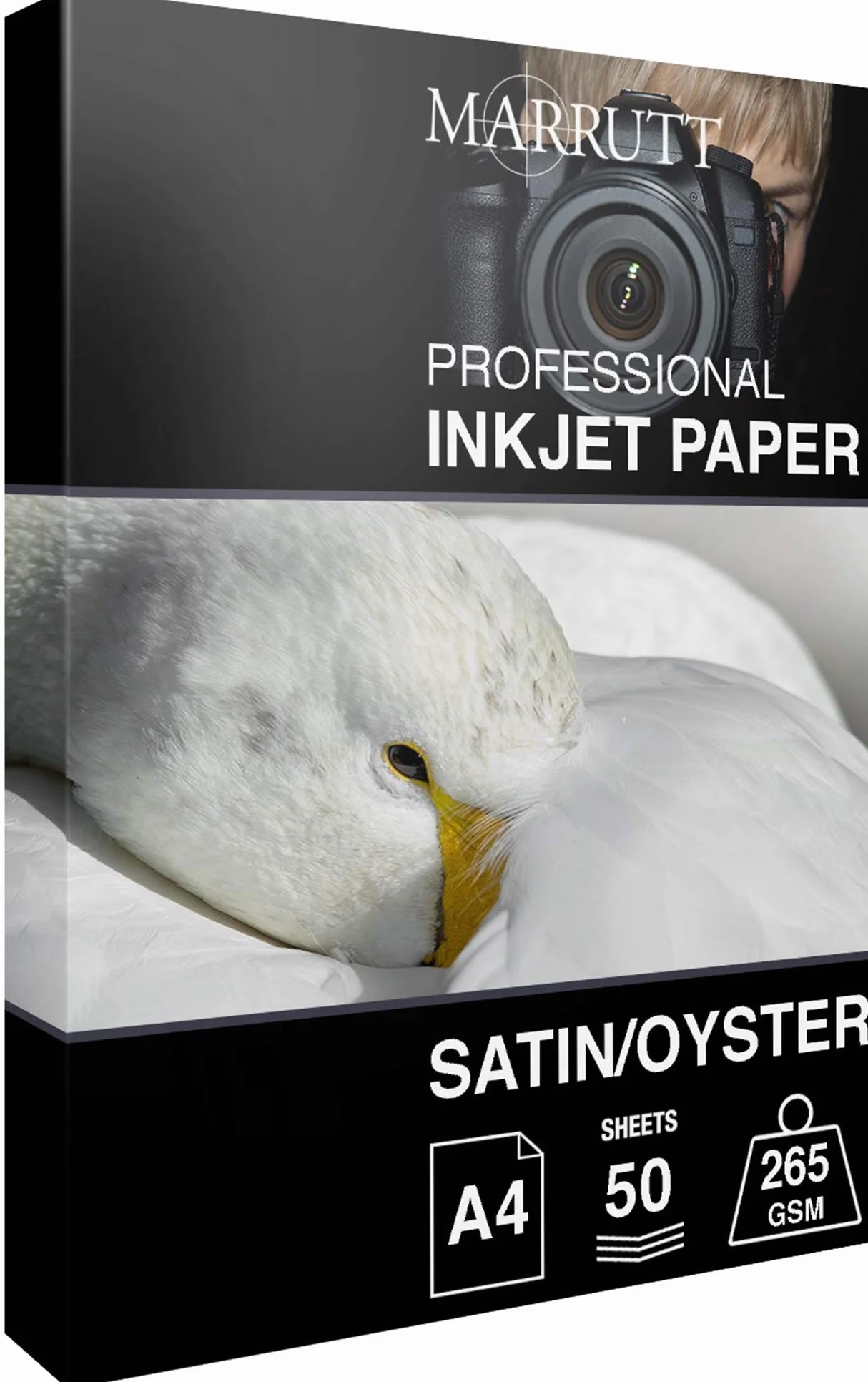 MARRUTT PRO PHOTO Carta Fotografica Satinata Perlata per Stampa A Getto d’Inchiostro – A4 50 fogli