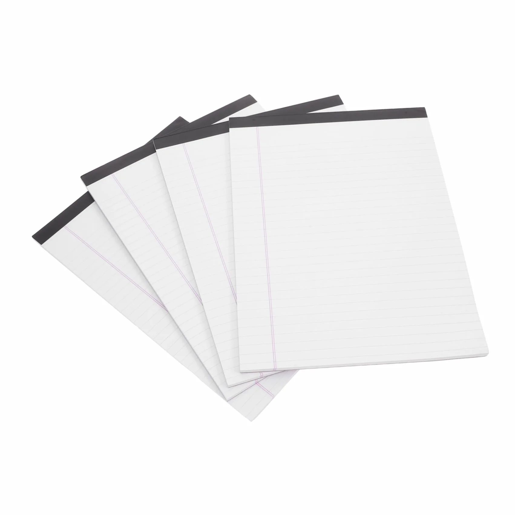 Hemobllo Blocchi per Appunti Legali 4 Pezzi Formato A4 Carta Bianca Righe Larghe Facile da Staccare Soluzione Portatile per Scuola e Ufficio