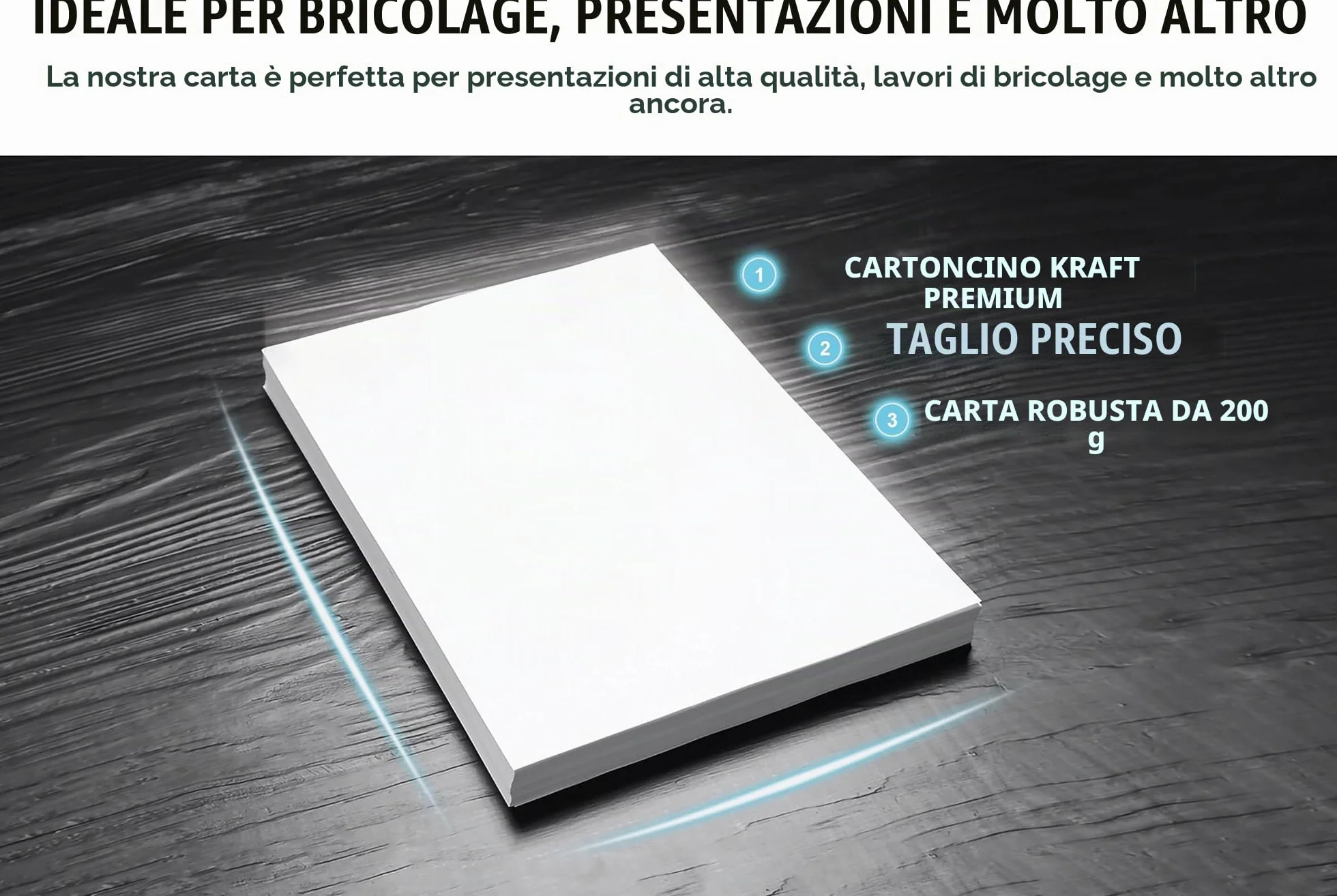 Carta Premium bianco puro 200g/m² DIN A3 per fotografia, presentazioni, artigianato - 25 Fogli