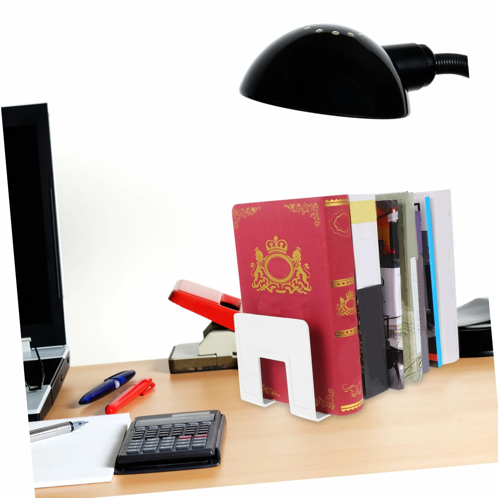STOBOK 3pezzi Organizzatore Di Libri Da Scrivania Con Scomparti Porta Documenti e File Storage Rack Per Ufficio e Studio Soluzione Pratica Per Mantenere Ordinato Tuo Spazio Di Lavoro