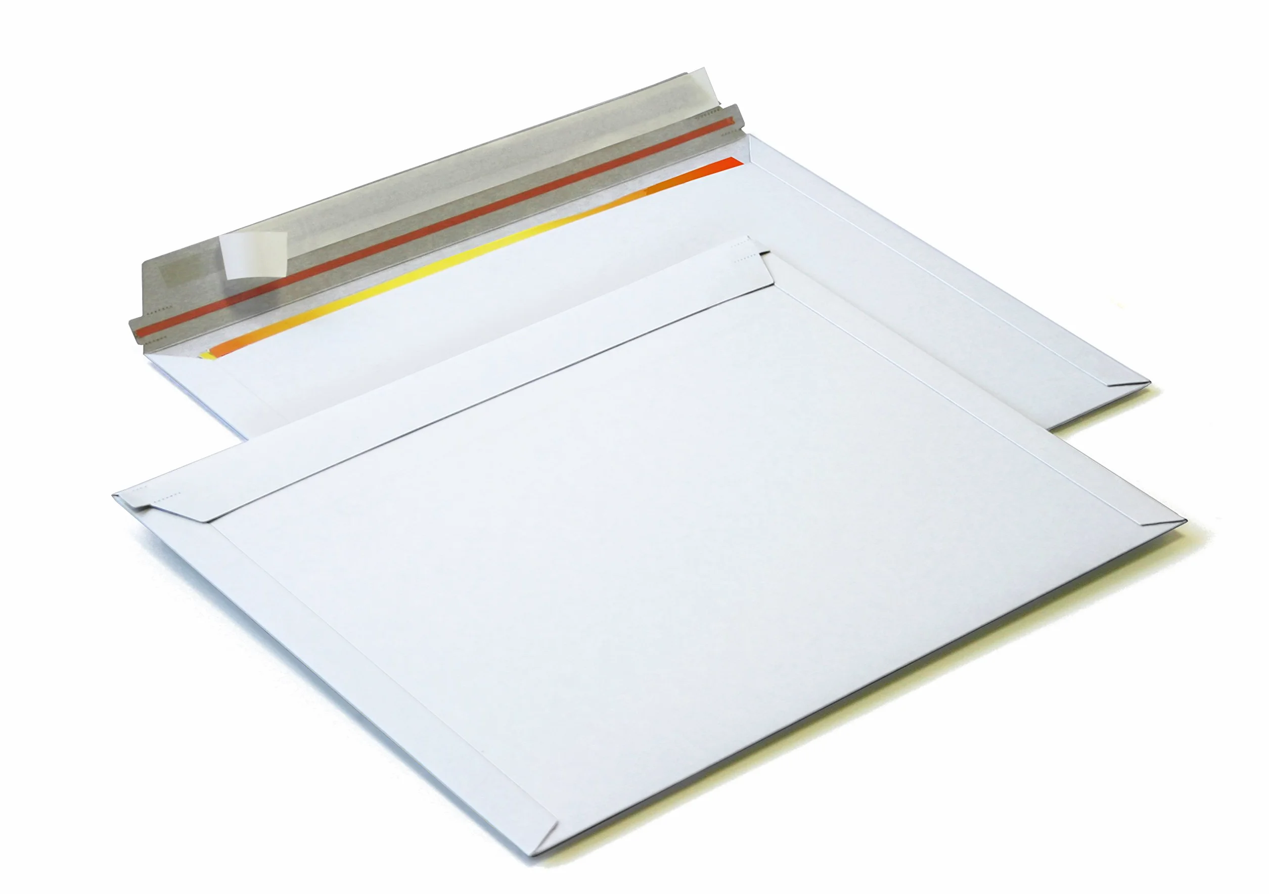 Buste in cartone bianco (riempimento trasversale), formato DIN A5+, piatto: 270 x 215 mm, 240 x 165 x 50 mm (articolo: PS.162) (100)
