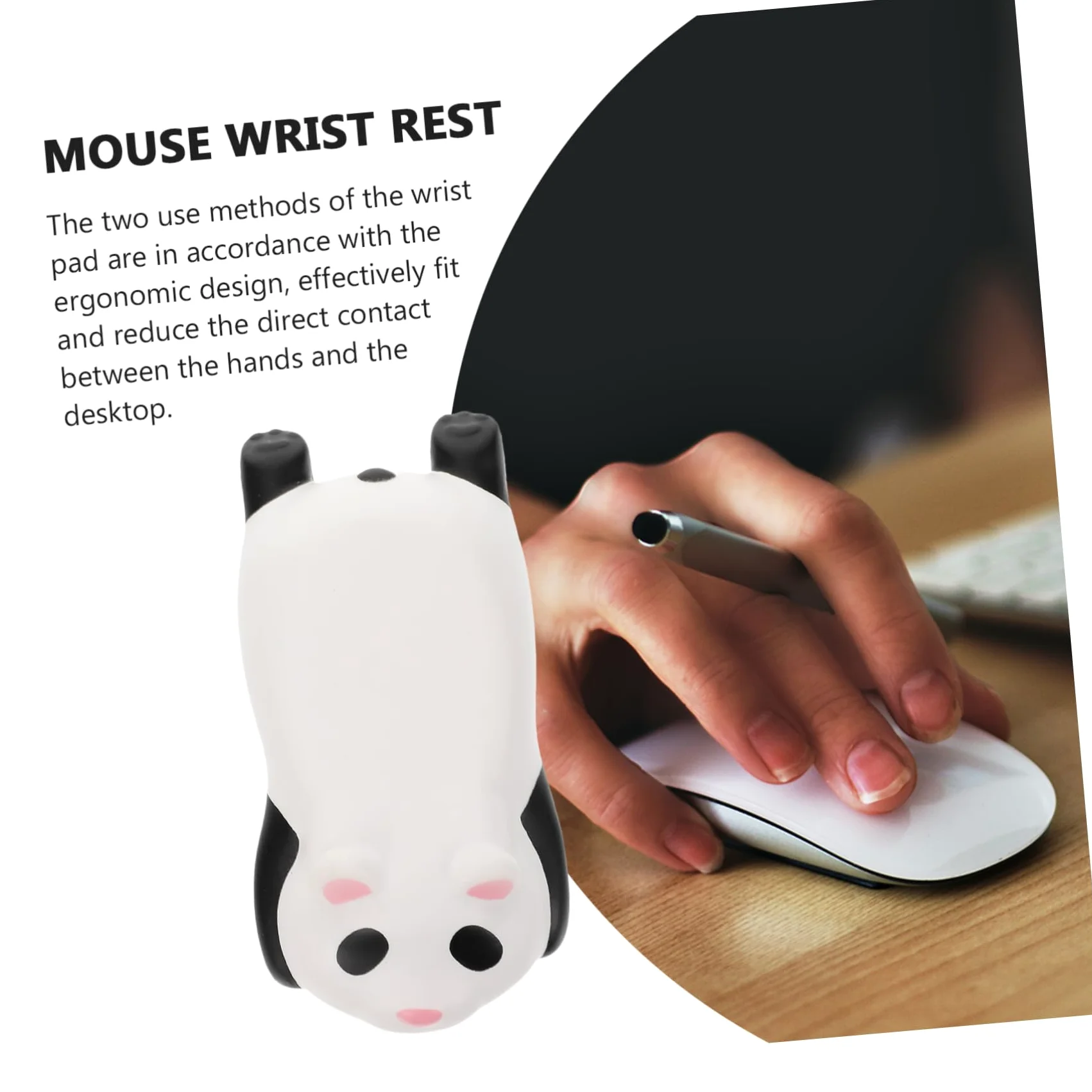 3 Pezzi Poggiapolsi Ergonomico Per Mouse Tappetino Per Mouse in Pu Cuscino Per Poggiapolsi Per Mouse Supporto Per Posizione Neutra Del Polso