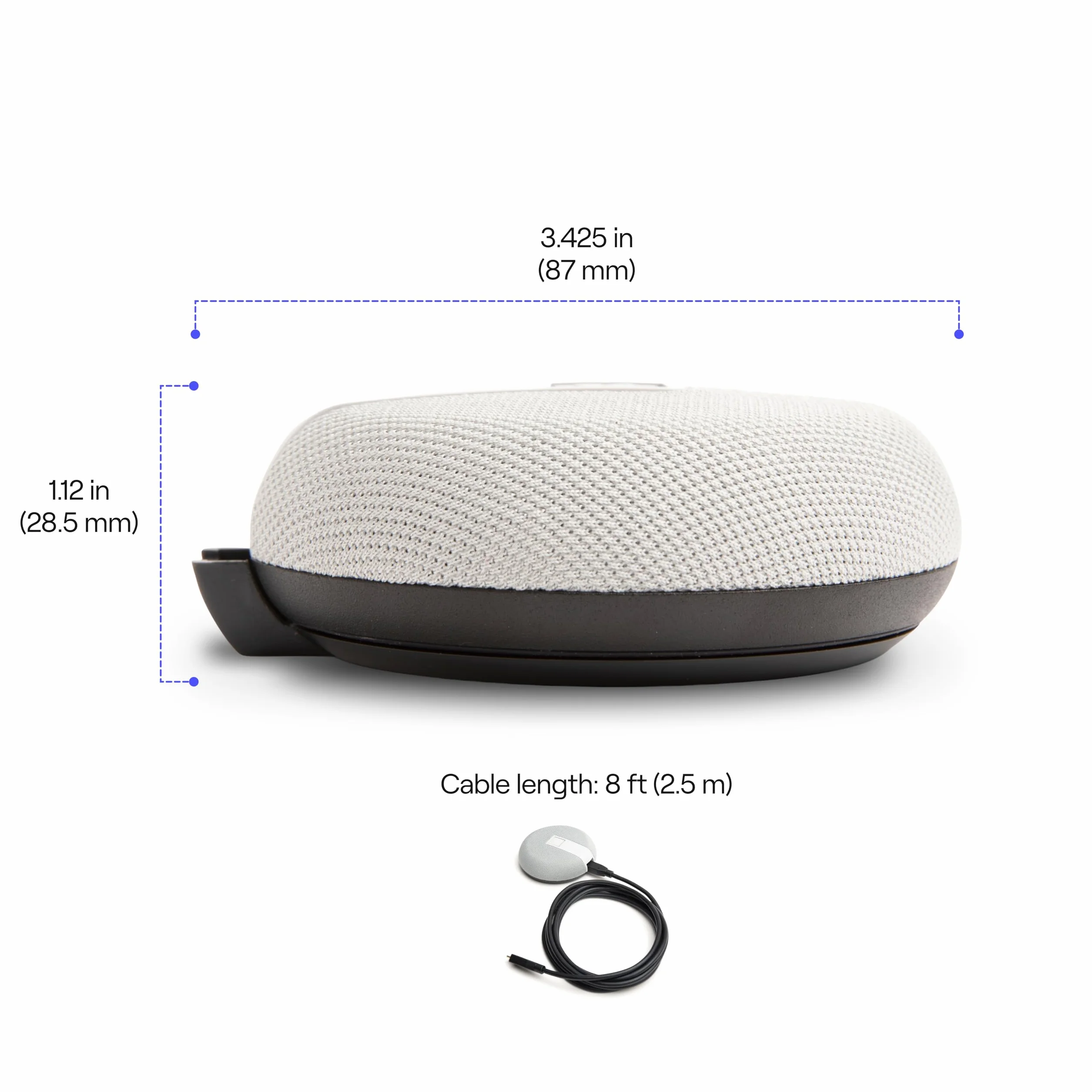 Microfono di espansione Owl Labs per Meeting Owl 4+ e Meeting Owl 3: estende la portata audio in spazi più ampi di 8 piedi (2,5 metri) nella direzione del microfono – grigio
