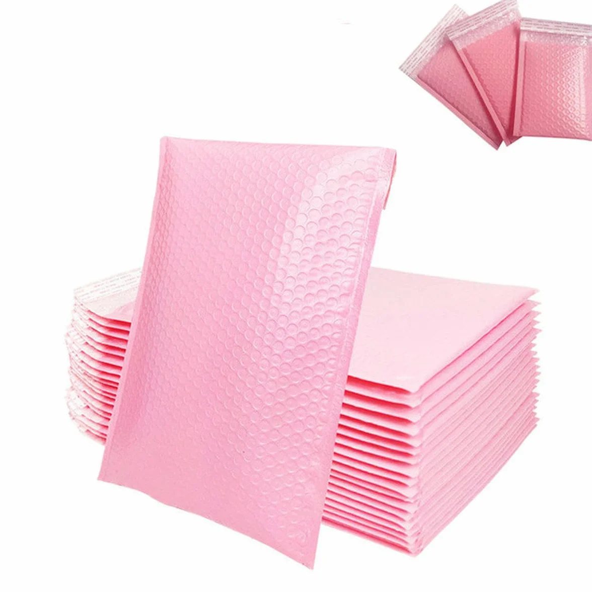 60/30 pezzi Buste postali a bolle d'aria Buste imbottite con chiusura automatica Buste a bolle d'aria rosa Sacchetti regalo buste da imballaggio nere/blu per libri-18X23cm-F-60 PCS