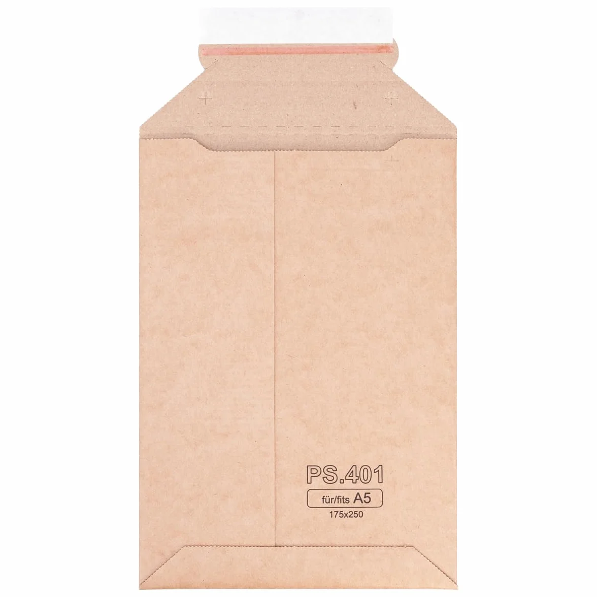 verpacking Buste postali in cartone ondulato marrone 17,5 x 25 cm - A5 [formato e quantità selezionabili] Buste postali in cartone ondulato autoadesive 800 pezzi