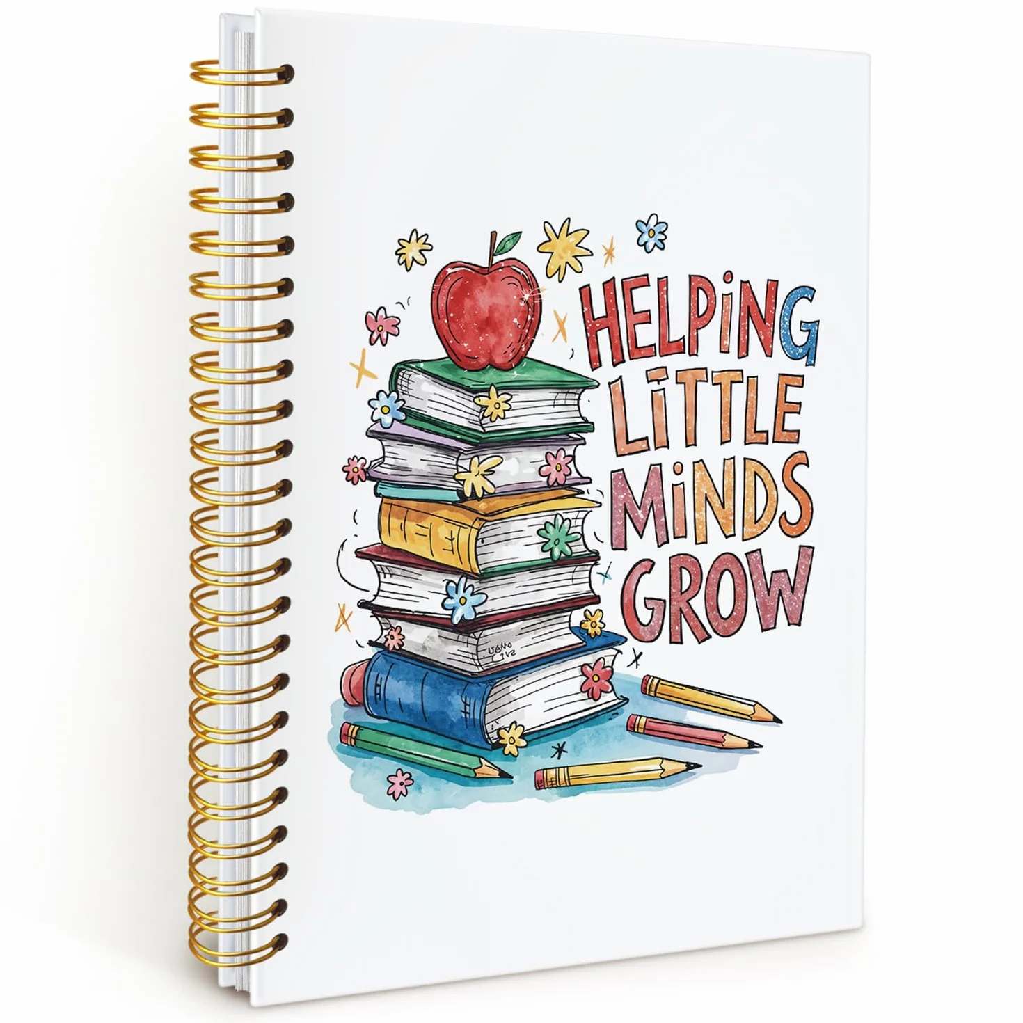 Wheatwin Regali per insegnanti, quaderno per insegnanti, regalo di apprezzamento per insegnanti, quaderni per scrittura forniture per ufficio scolastico, aiutando le piccole menti a crescere