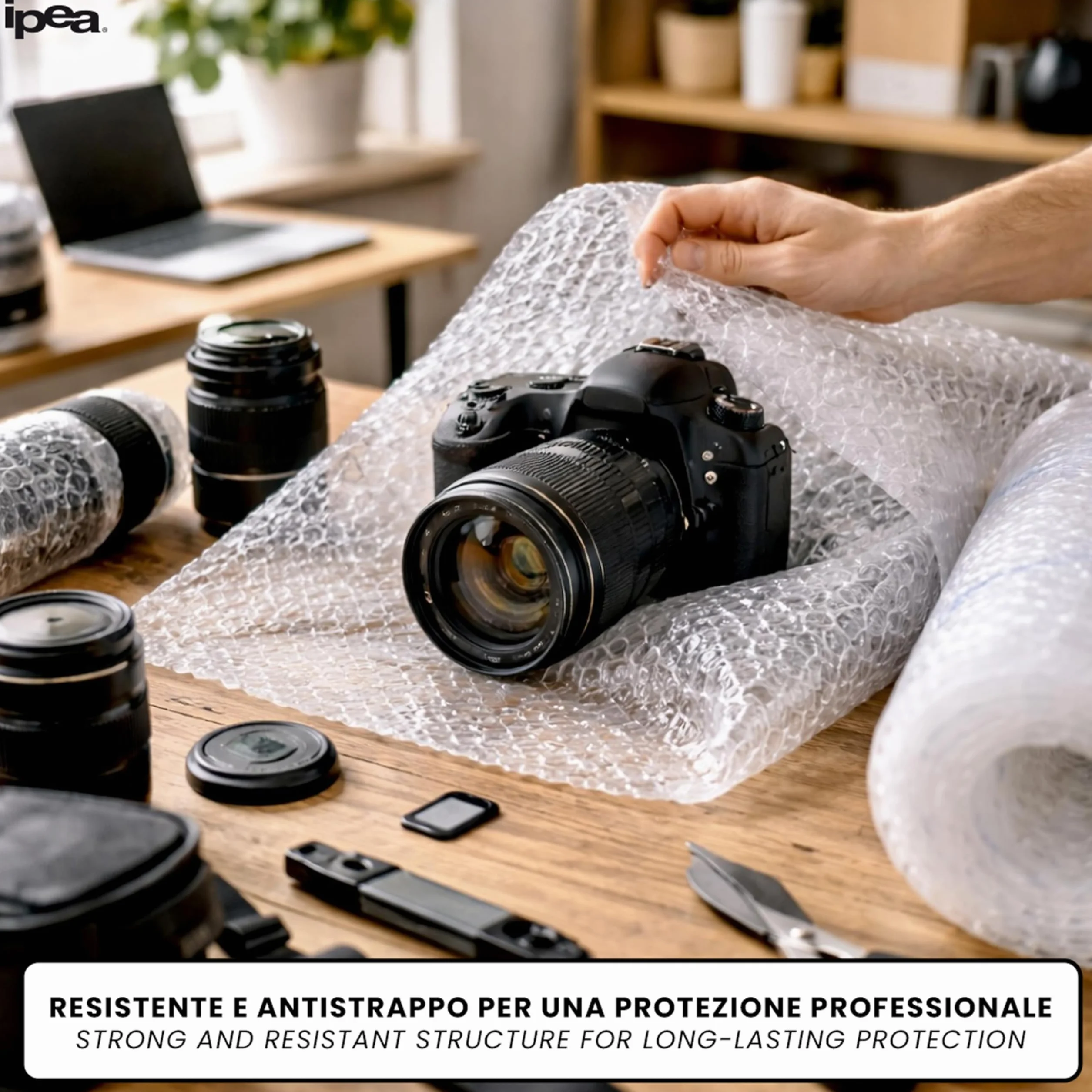 IPEA Pluriball 10 m x 30 cm Rotolo Antistrappo Antiurto Imballaggio
