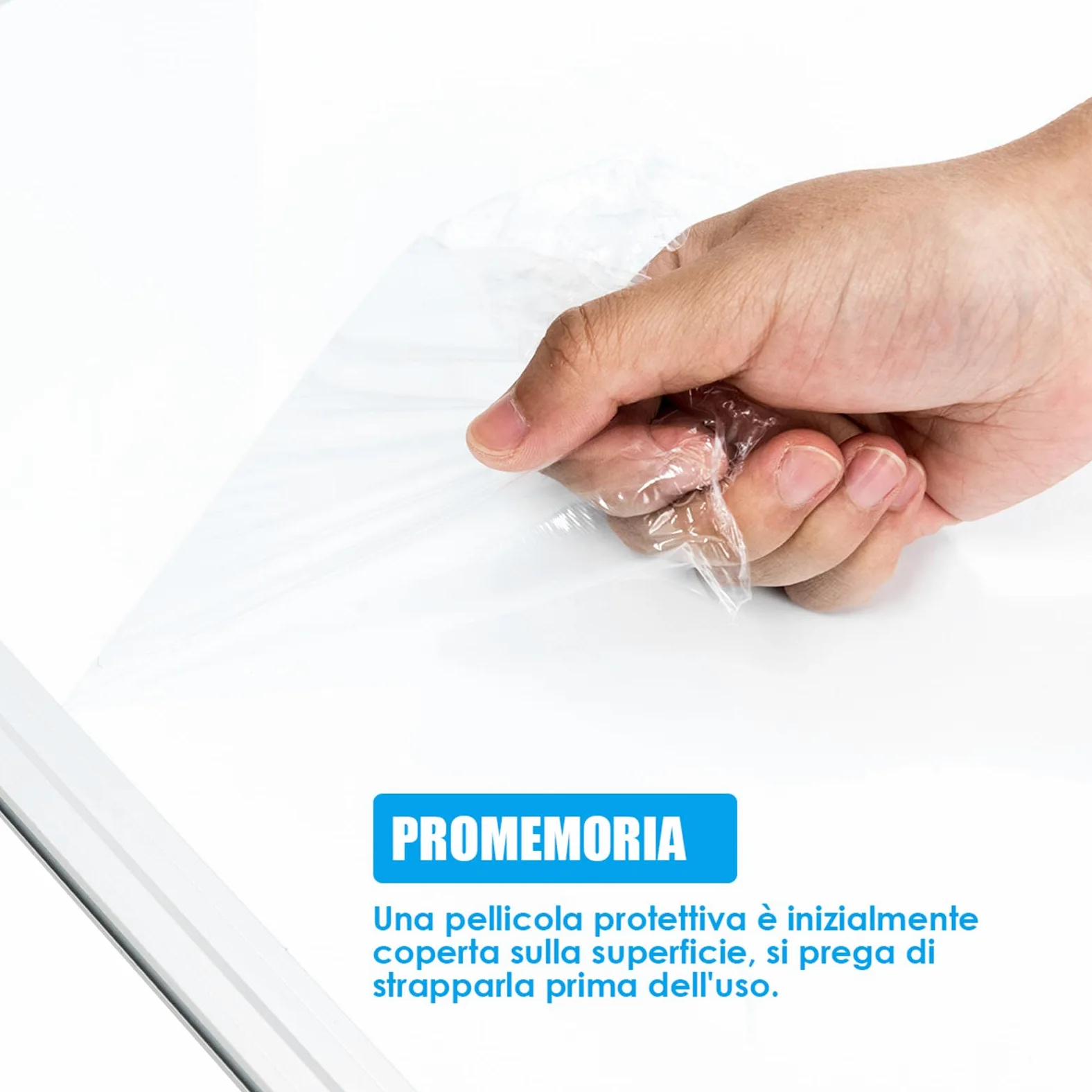 COSTWAY Lavagna Magnetica Bianca, Lavagna Cancellabile con Cornice in Alluminio per Scuola Casa Ufficio, Vari Dimensioni Disponibili (60 x 40 cm)
