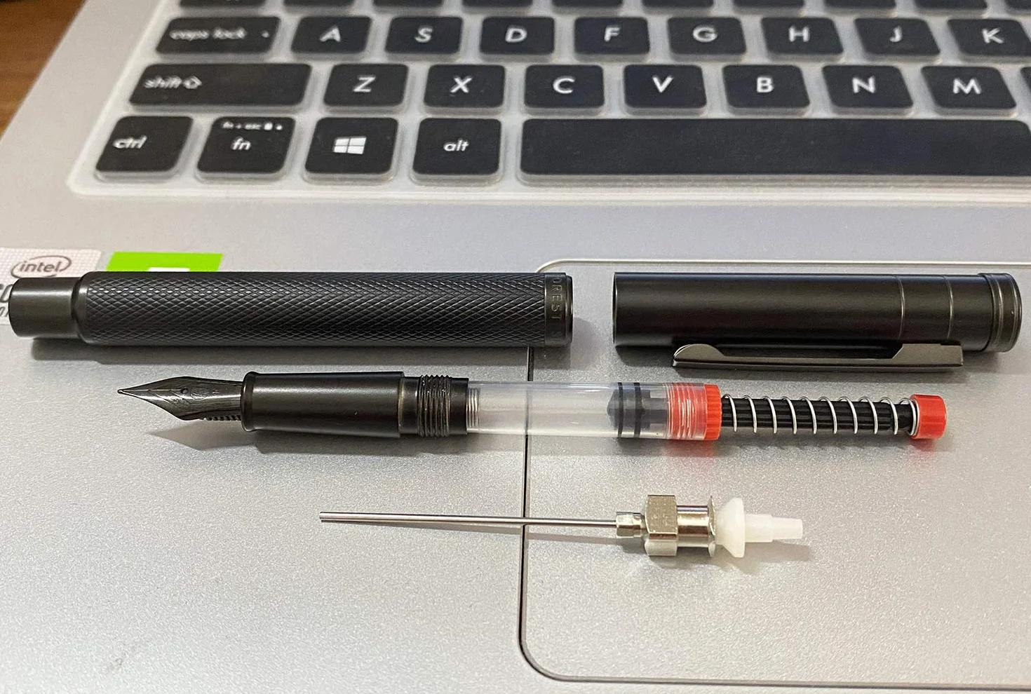 Penne stilografiche per siringa a inchiostro, convertitore a molla con punta rimovibile e ago smussato, confezione da 5