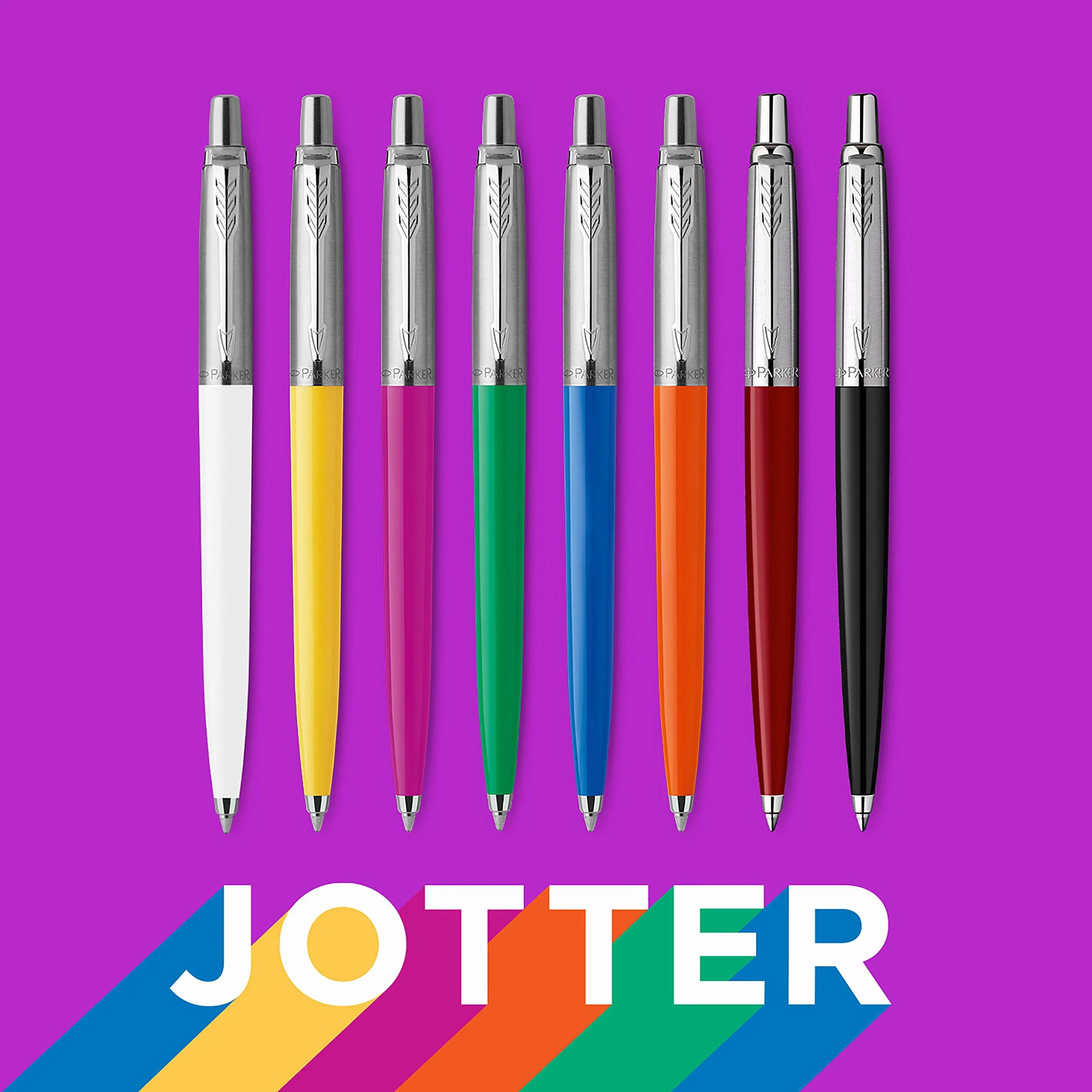 Parker Jotter Originals Penna a Sfera Nero Classico Punta Media Inchiostro Blu