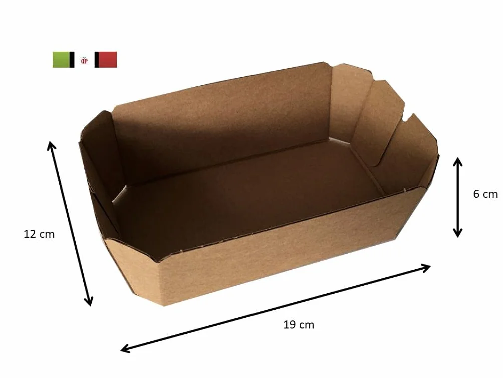 Scatole in Cartoncino Kraft Avana per Packaging Regalo, Cestini Aperti 500gr Bomboniere Ecosostenibili