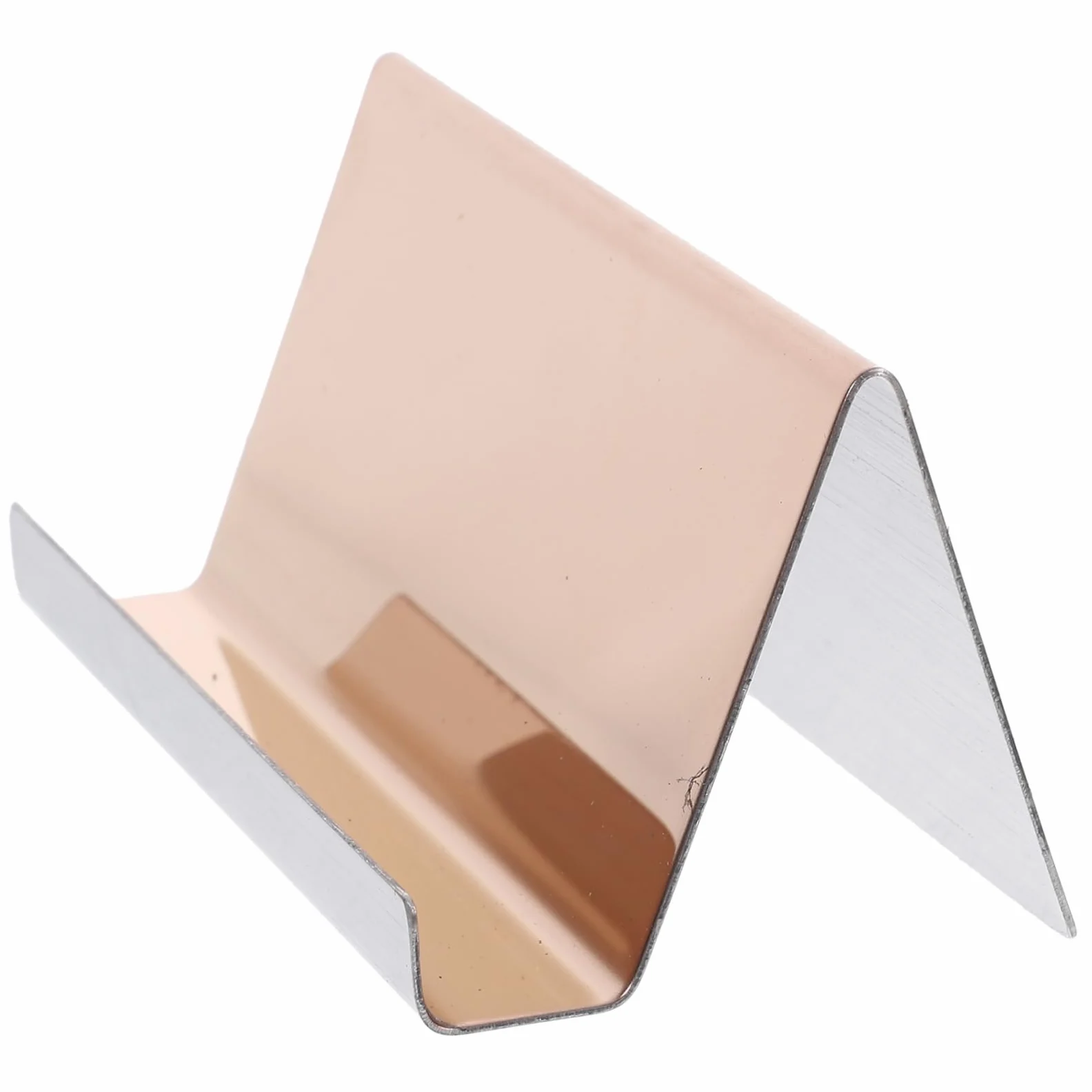 Artibetter 4 Pezzi Biglietti Visita Inossidabile Espositore per Carte Scrivania Design Elegante e Compatto per Ufficio e Ricezione Confezione