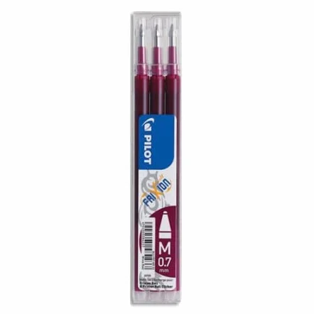 Confezione da 12 ricariche per penna roller FriXion Ball, punta 0,7 mm, inchiostro bordeaux