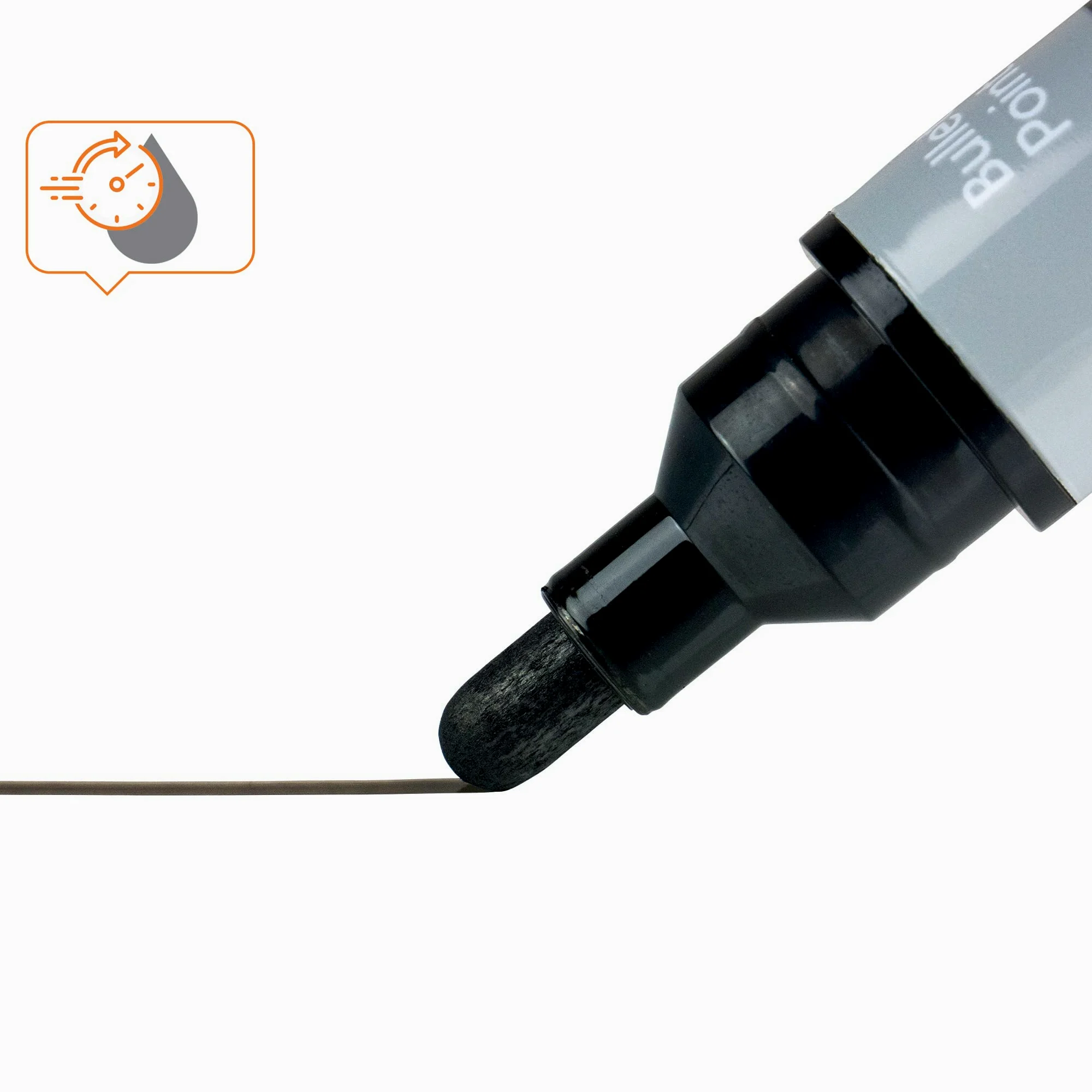 Nobo Pennarelli per Lavagna Bianca a Inchiostro Liquido Cancellabili a Secco, Punta Tonda Larga 3 mm, Confezione da 10, Nero, 1915377