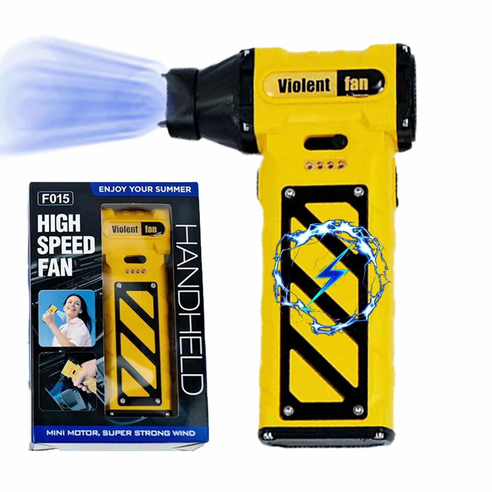 Billg Elettrico Rimuovi Polvere Aria Compressa Senza Fili, 11000RPM Soffiatore Aria Compressa Portatile, Air Duster Potente, Mini Soffiatore di Polvere Batteria Integrata da 8000 mAh