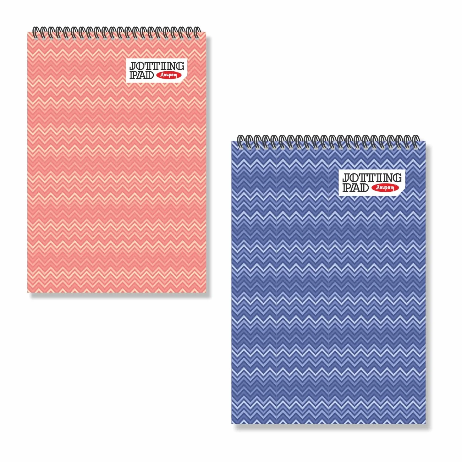 Anupam Confezione da 2 blocchi per appunti a spirale, 7 x 10 cm, 100 pagine, copertine assortite, blocco note piccolo, formato tascabile, blocchi per appunti per casa, università, lavoro o scuola