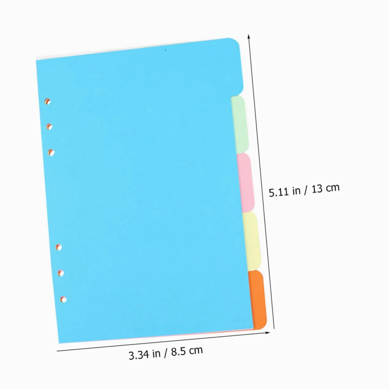 NUOBESTY 25pezzi Divisori Per Raccoglitori Punched Refill Per Scuola Organizzazione Documenti e Note Facile Usare e