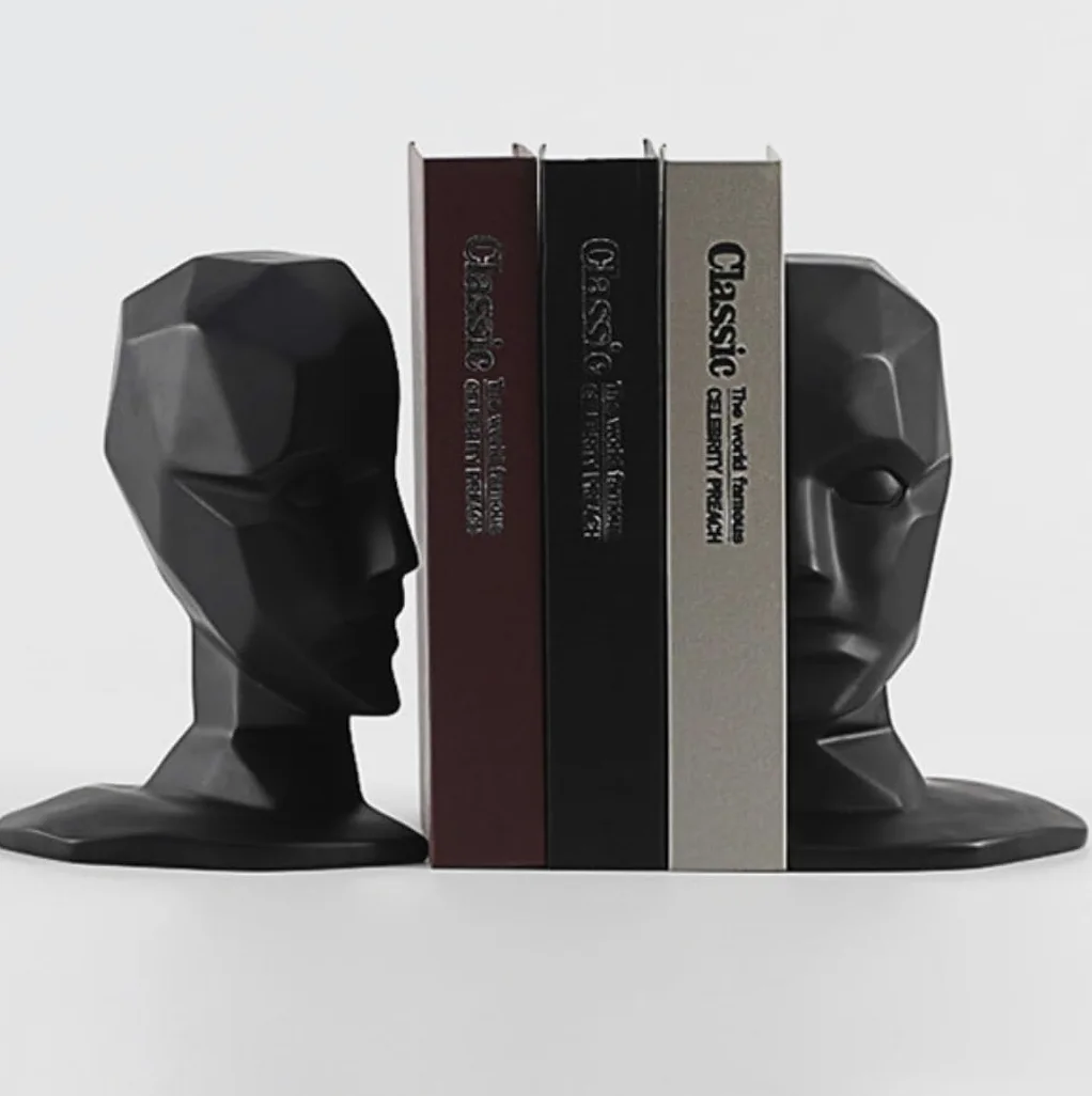 Reggi Libri, Fermalibri Fermalibri Intestazioni Geometriche Decorazioni In Resina Design Artistico Tieni Libri Per Organizzare La Casa Ufficio Casa Scrivania