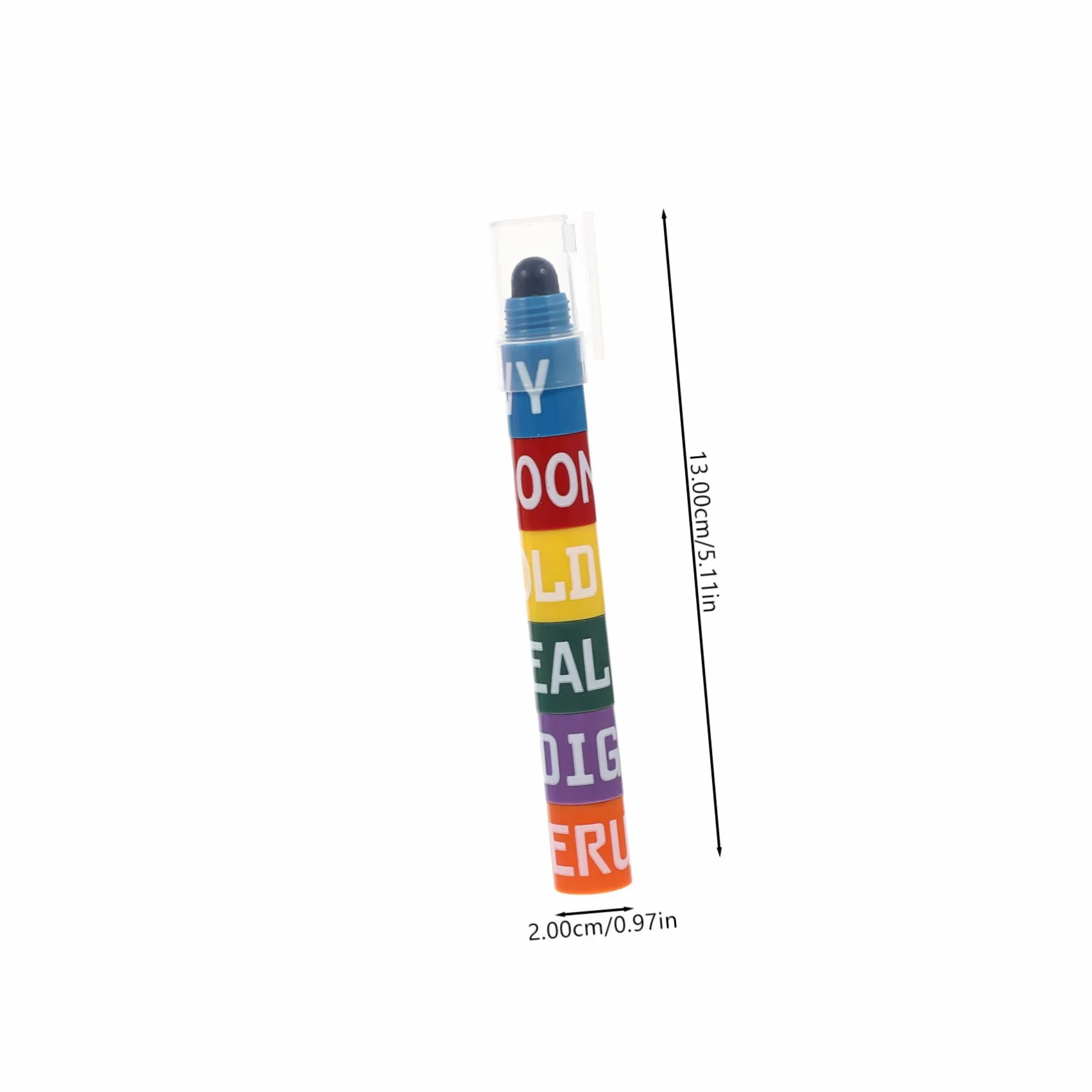 GALPADA 6 Set Evidenziatori Colorati per Studenti Penne Fluorescenti con Design Splicing per Scuola Studio e Lavoro per Note e Scrapbooking