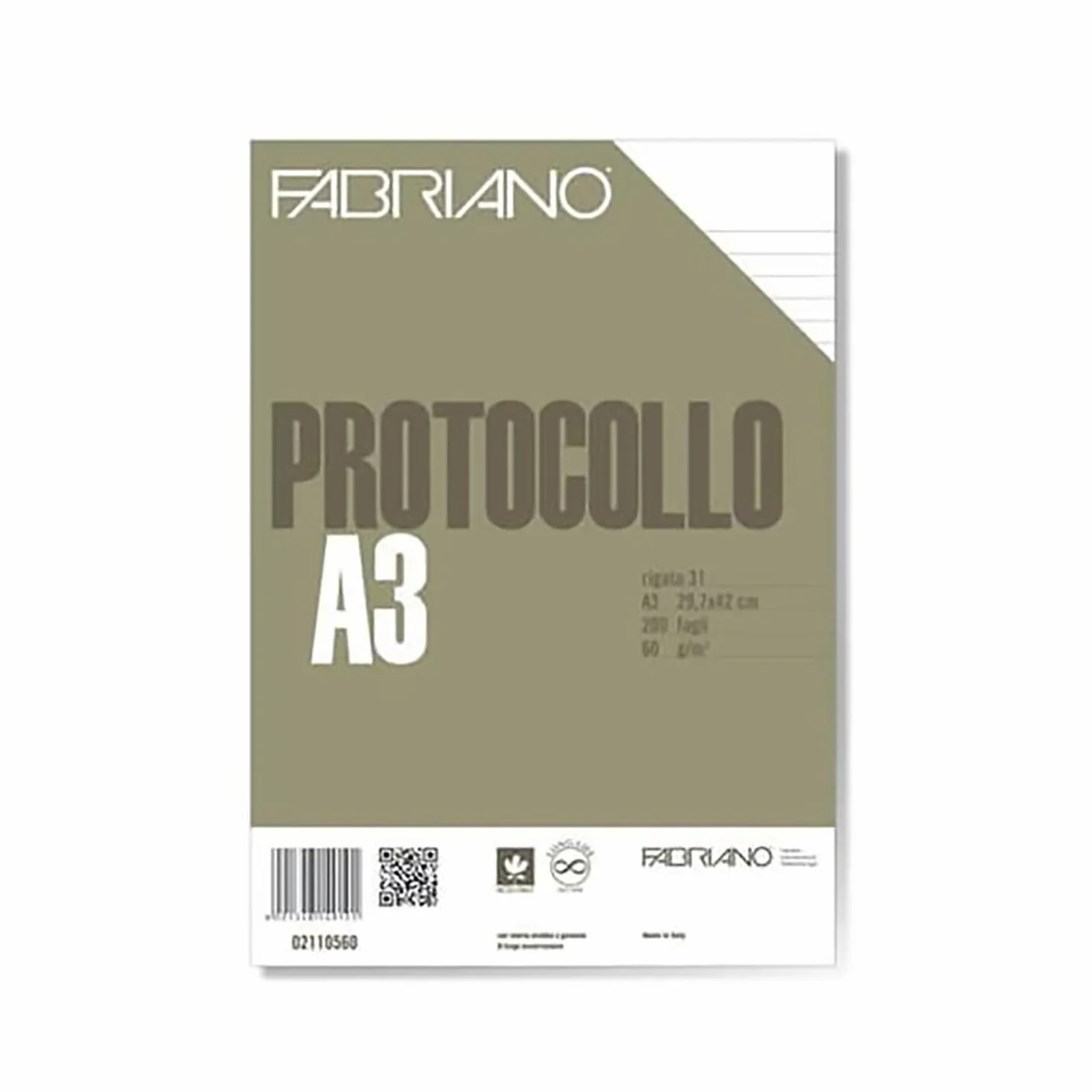 FABRIANO Protocollo A4 60g 200 arkuszy