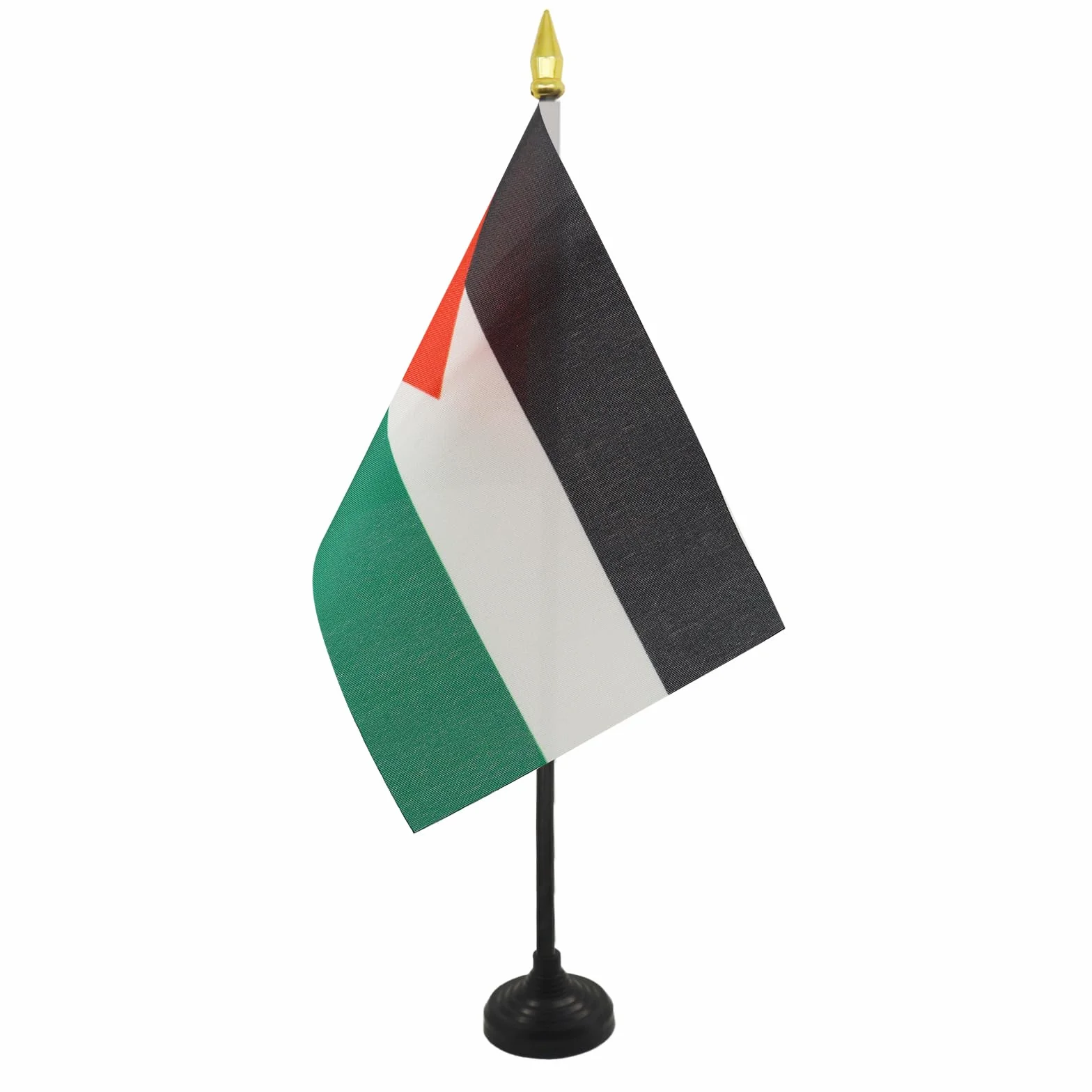 AZ FLAG Bandiera da Tavolo Palestina 15x10cm Punta Dorata