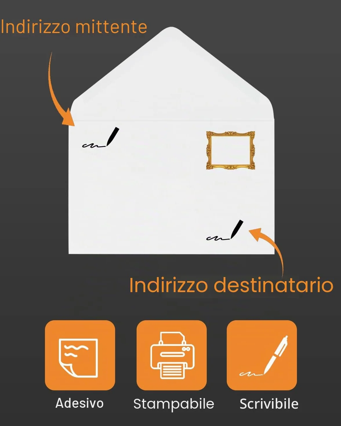 Noa Home Deco Buste formato DIN C6 100 pezzi 11,4 x 16,2 cm 130 g/m² bianco puro