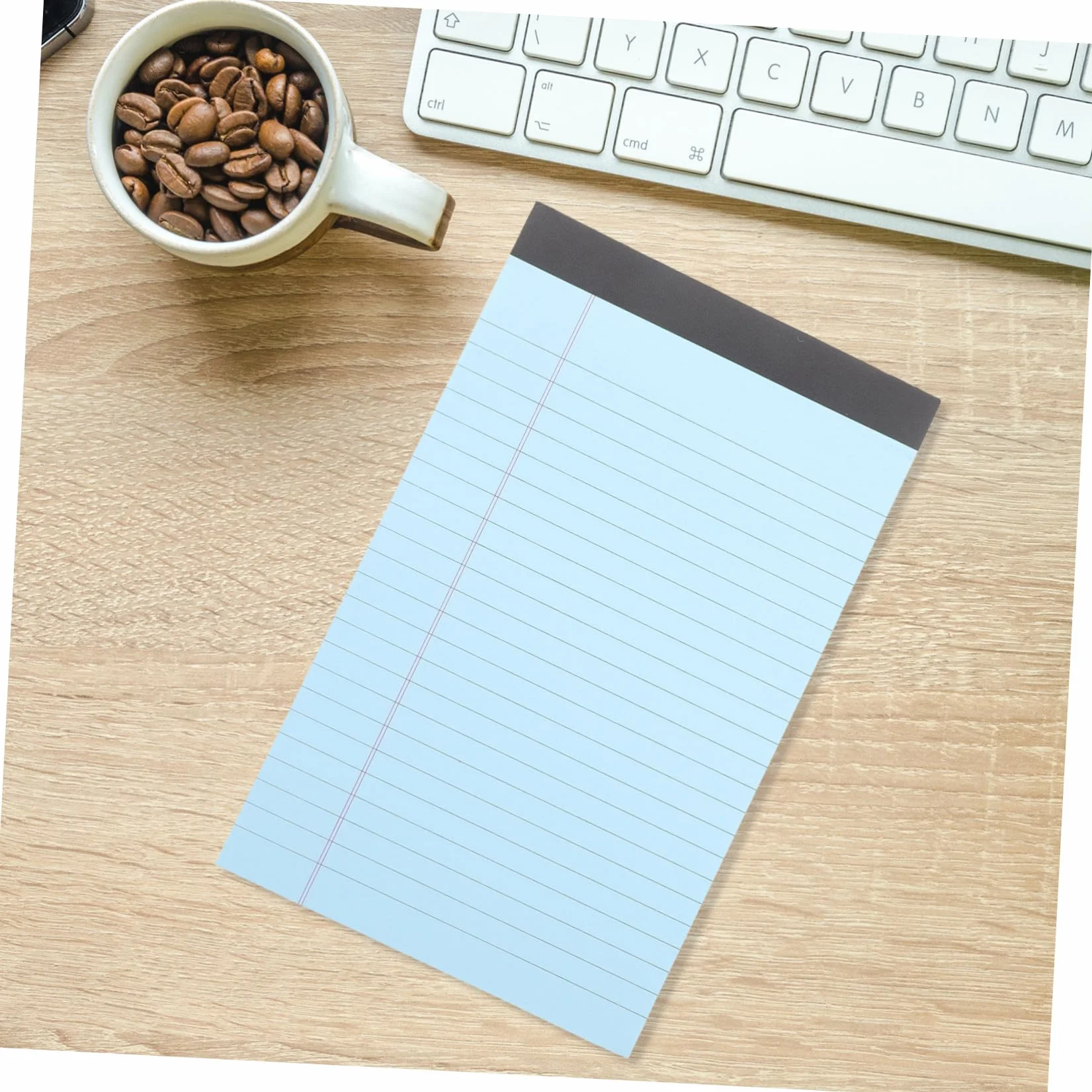 KOMBIUDA 8pezzi Blocco Note Righe Blocco Note Legale Strappabile Piccolo Carta Spessa Facile da Scrivere Adatto per Piani di Lavoro e Appunti