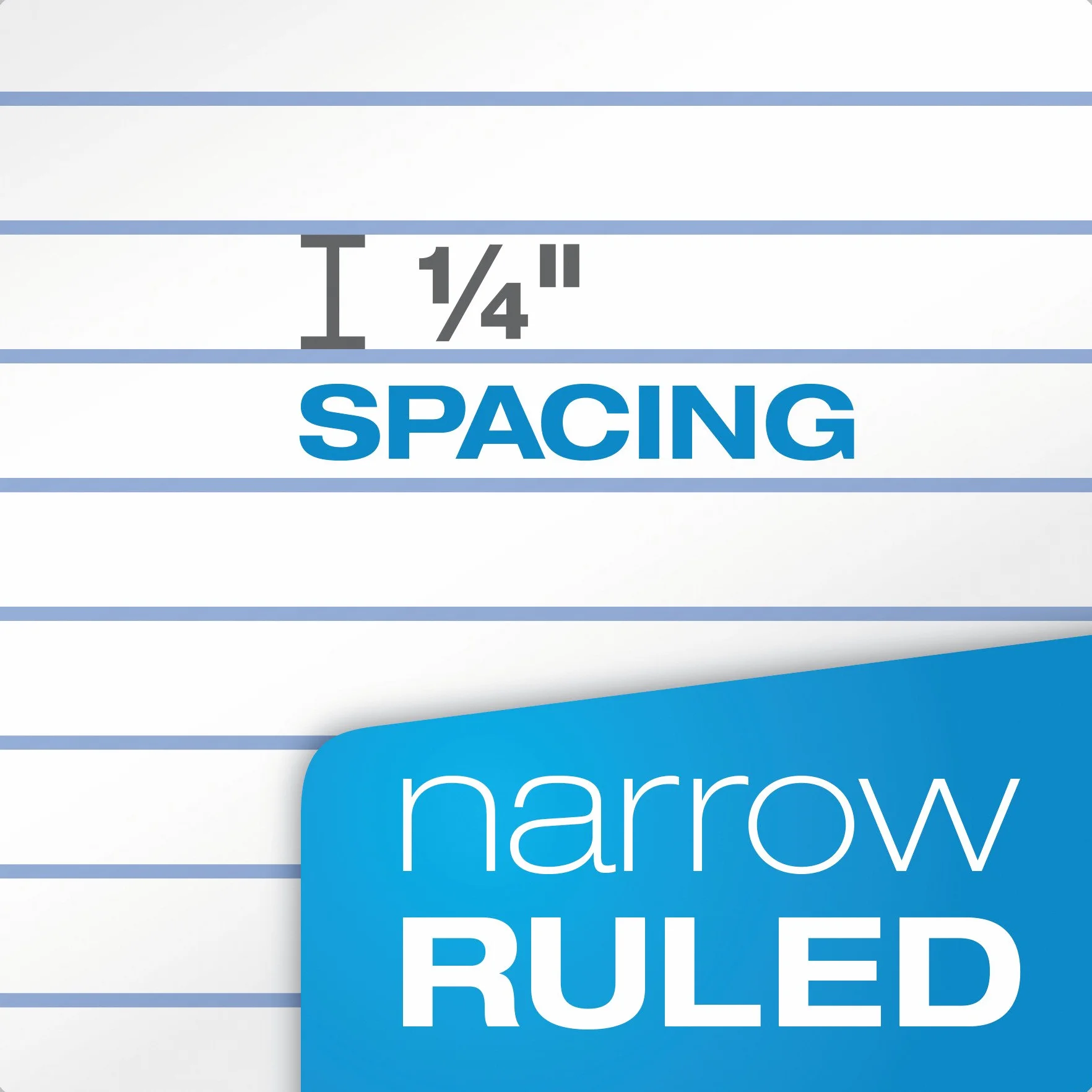 Ampad Double Sheet Writing Pads Narrow Ruled 8.5 x 11.75 Inch White 100 Sheets