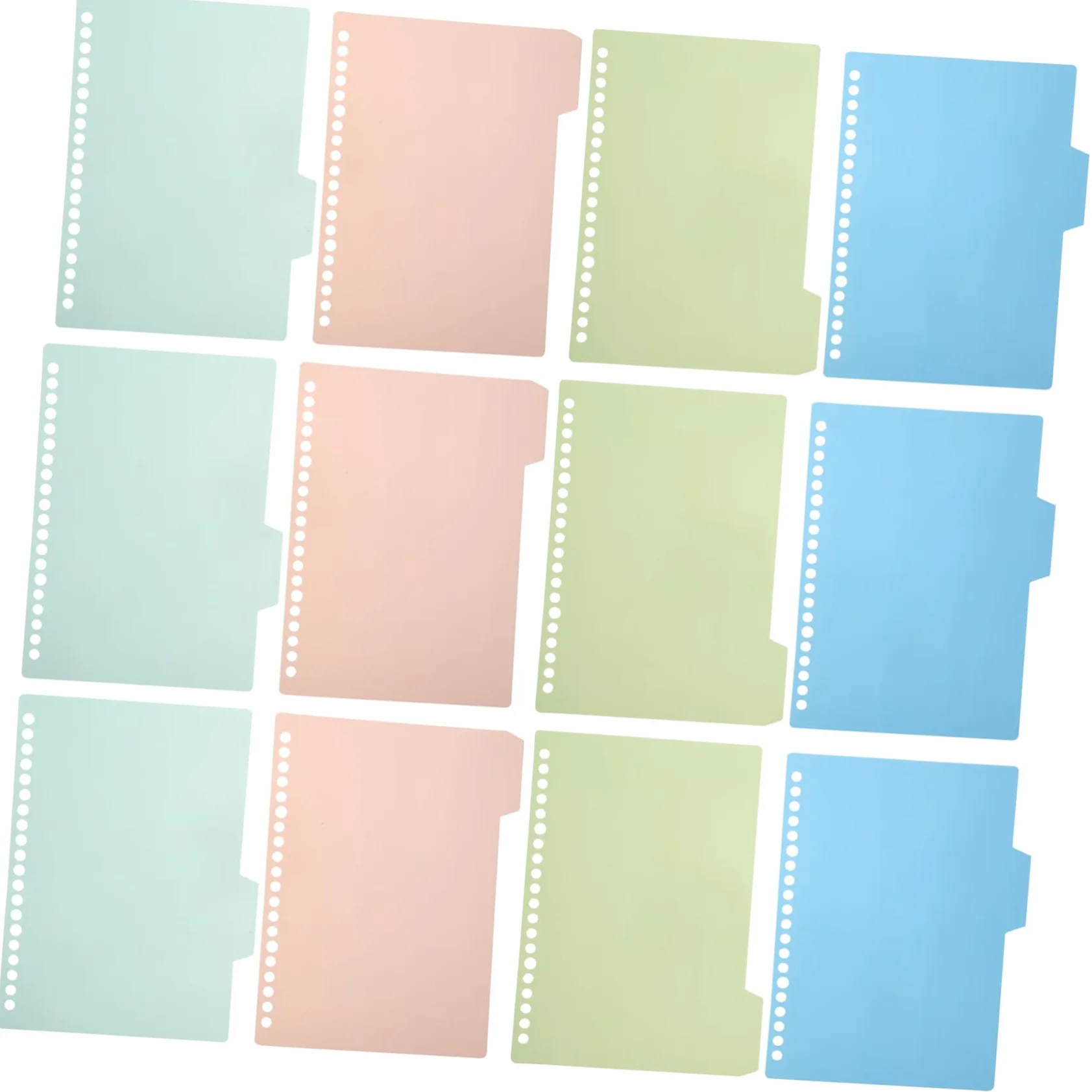 128 Pezzi Divisori per Raccoglitori Colori per Documenti e Quaderni Organizer Ufficio e Casa per Separare e Segnare Pagine con Design e Resistente