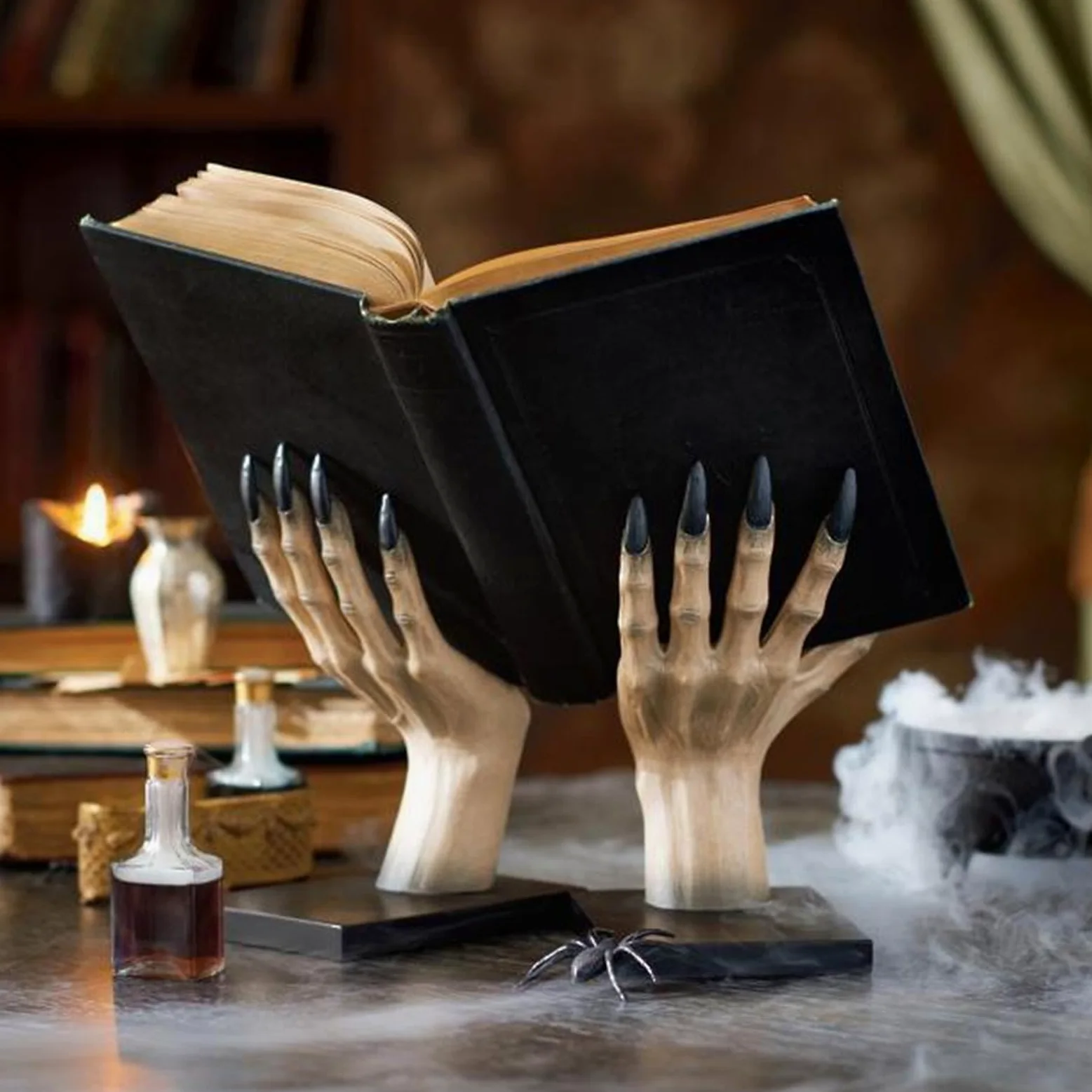 Reggilibri Originali Supporto Mani Di Gotiche In Resina Per Halloween | Fermalibri Per Studenti Donne Uomini Giovani Casa Biblioteca Scuola Soggiorno Camera Da