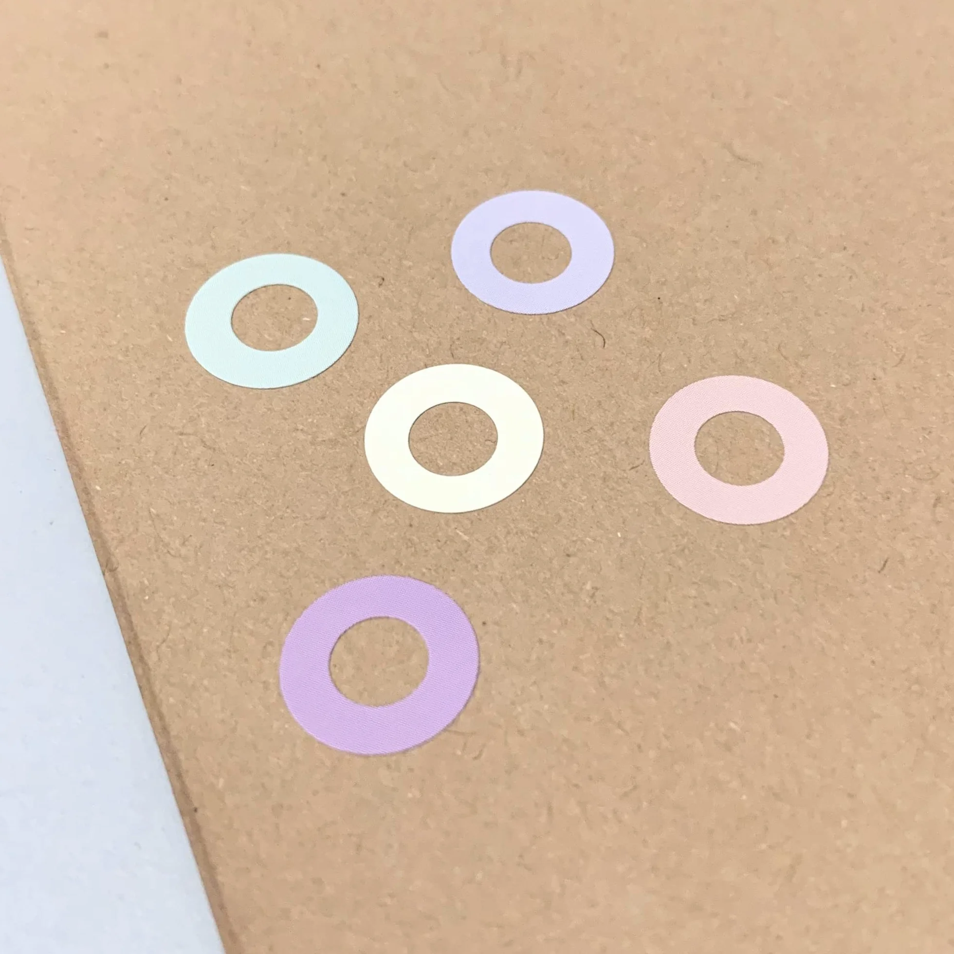 Salvabuchi Fogli Anelli Rinforzi 800 Pezzi 5 Colori