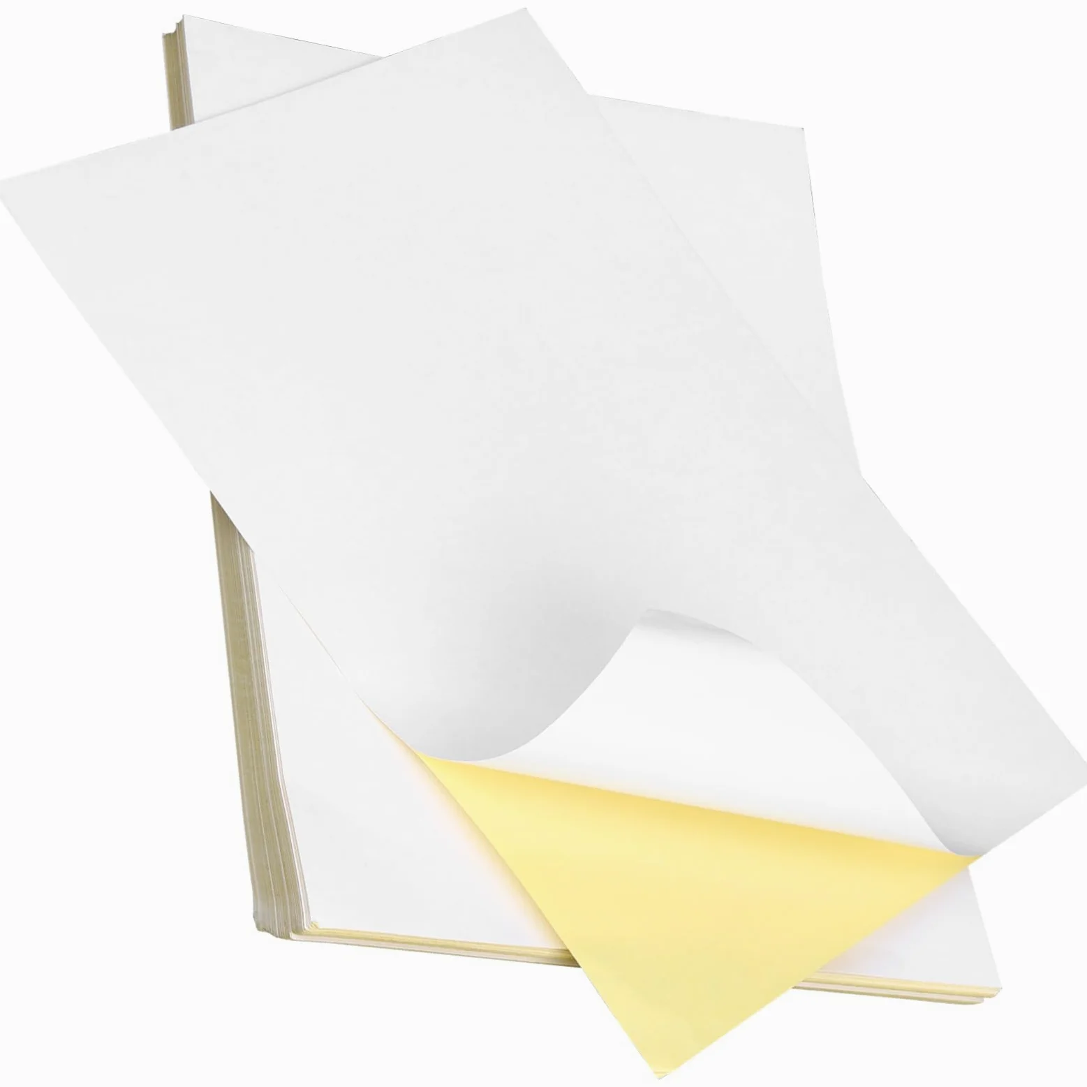 Lurrose 100fogli Carta Adesiva Stampabile Carta per Etichette Adesiva di Adesivi Stampabili Adesivi di Grandi Dimensioni per Stampante