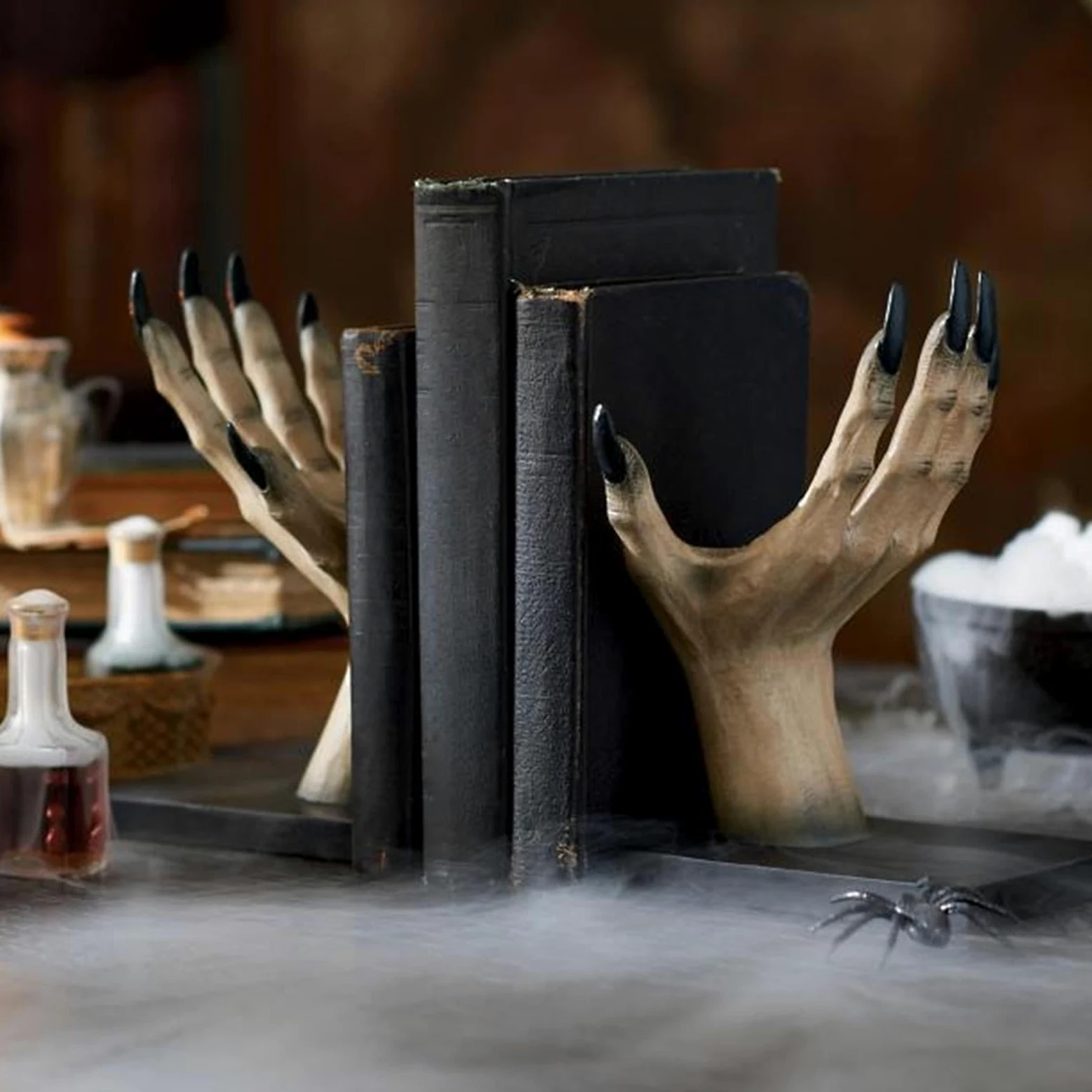 Reggilibri Originali Supporto Mani Di Gotiche In Resina Per Halloween | Porta Libri Mano di Per Studenti Donne Uomini Giovani Casa Biblioteca Scuola Soggiorno Camera Da