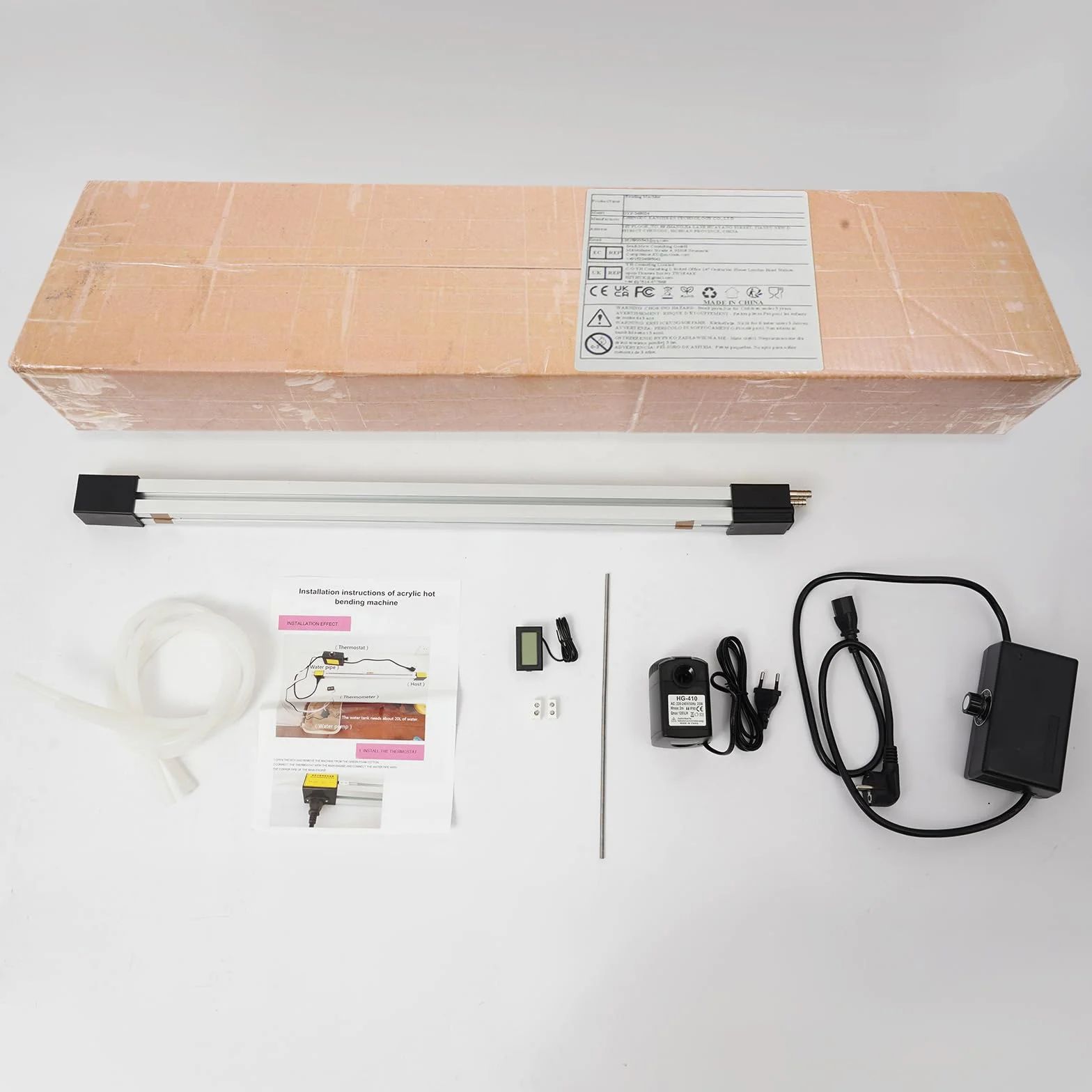 Piegatrice acrilico 600 mm riscaldatore portatile PVC 24 pollici