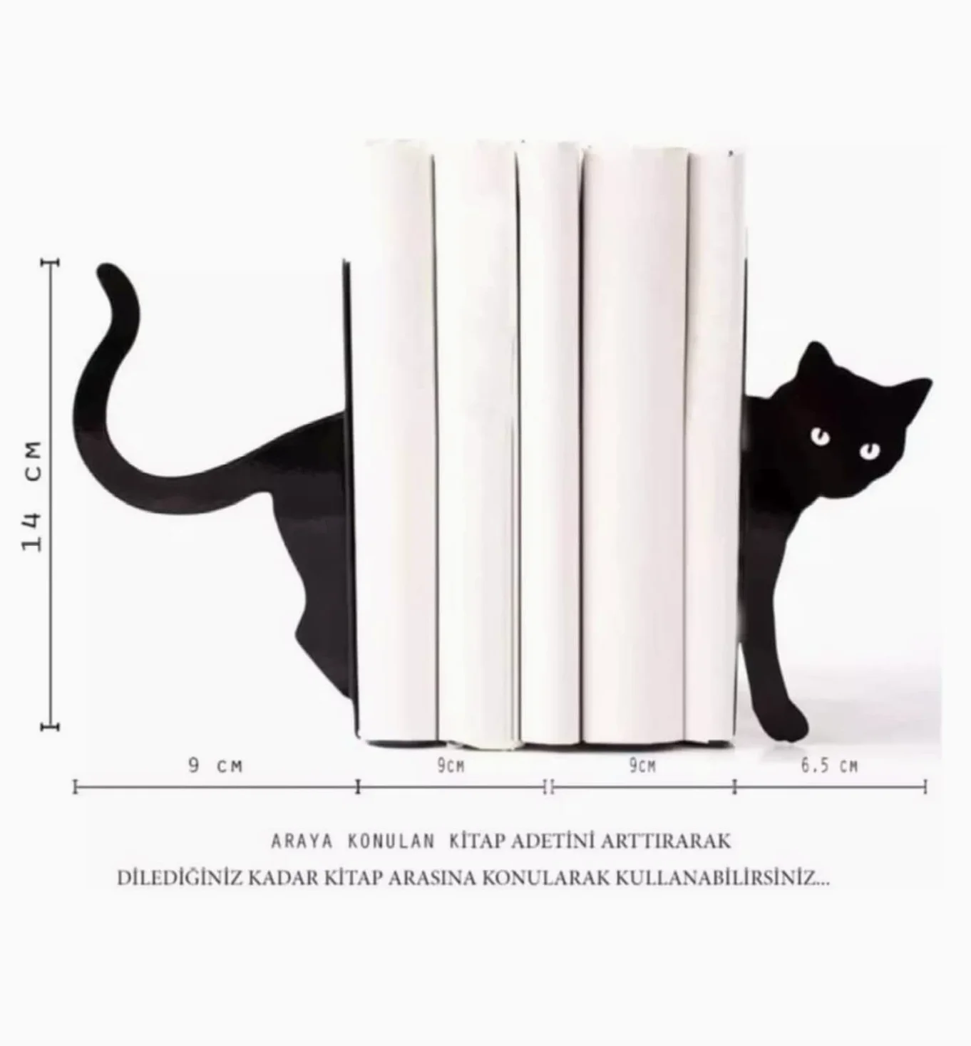 Reggi Libri, Fermalibri Fermalibri Decorativi In ​​​​metallo A Forma Di Gatto Porta Libri Supporto Artistico In Ferro Per Scaffali Per Antiscivolo Ufficio Casa Scrivania