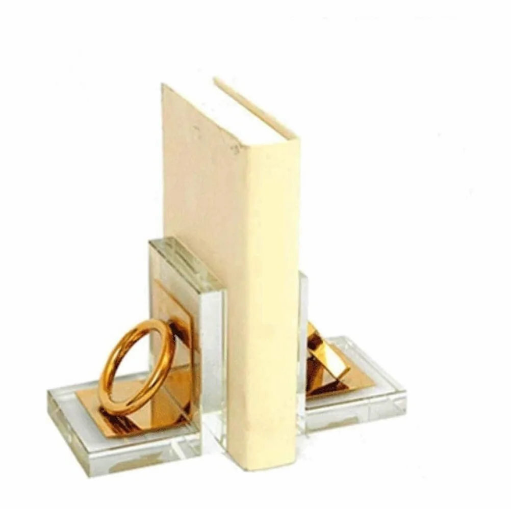 Reggi Libri, Fermalibri Fermalibri eleganti in acciaio inossidabile decorativi resistenti, libri inflessibili Ufficio Casa Scrivania