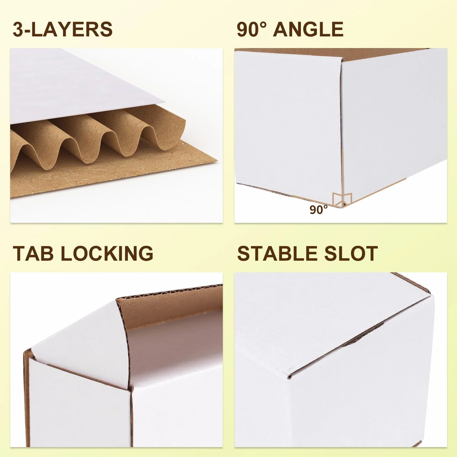 RLAVBL Scatole di Cartone Ondulate 30.48x20.32x15.24cm, Set di 15 Bianca